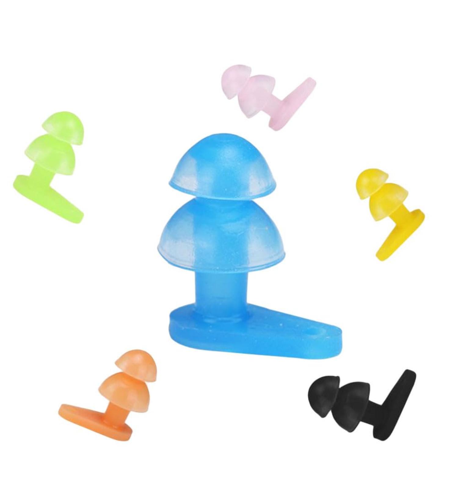 Buy 6 Pairs Silicone Ear Plugs for Noise Reduction & Water Protection - Soft Flexible Mushroom Ear Plugs for Swimming & Kids - Buy Online on GoSupps.com
