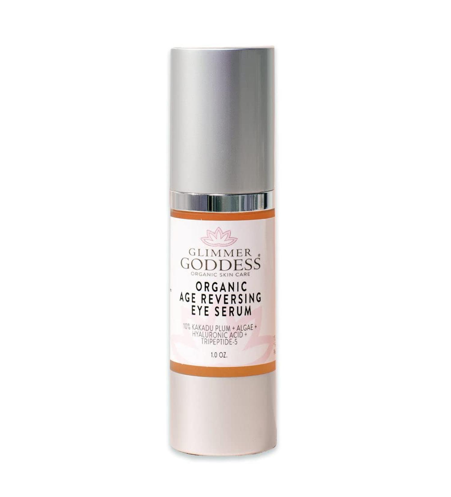 Glimmer Goddess Organic Eye Serum | Wrinkle & Fine Line Treatment | 1 oz Yellow - Buy Online on GoSupps.com