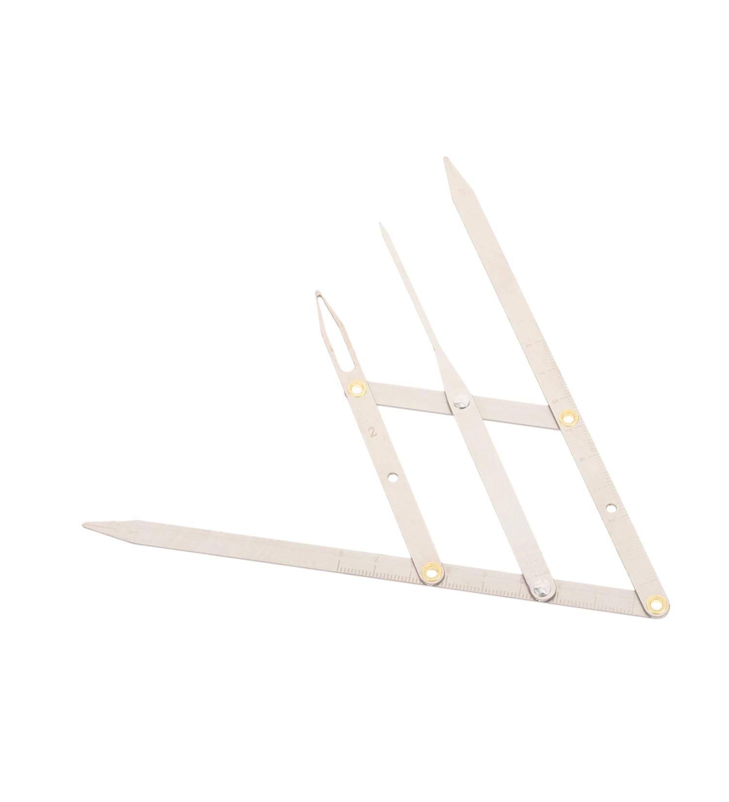 BIUDECO Eyebrow Tools 1pc Second Generation Scale Metal Stencils Make up Kit Eyebrow Measuring Rulers Bagged 25x5x0.6cm Silver - Buy Online on GoSupps.com