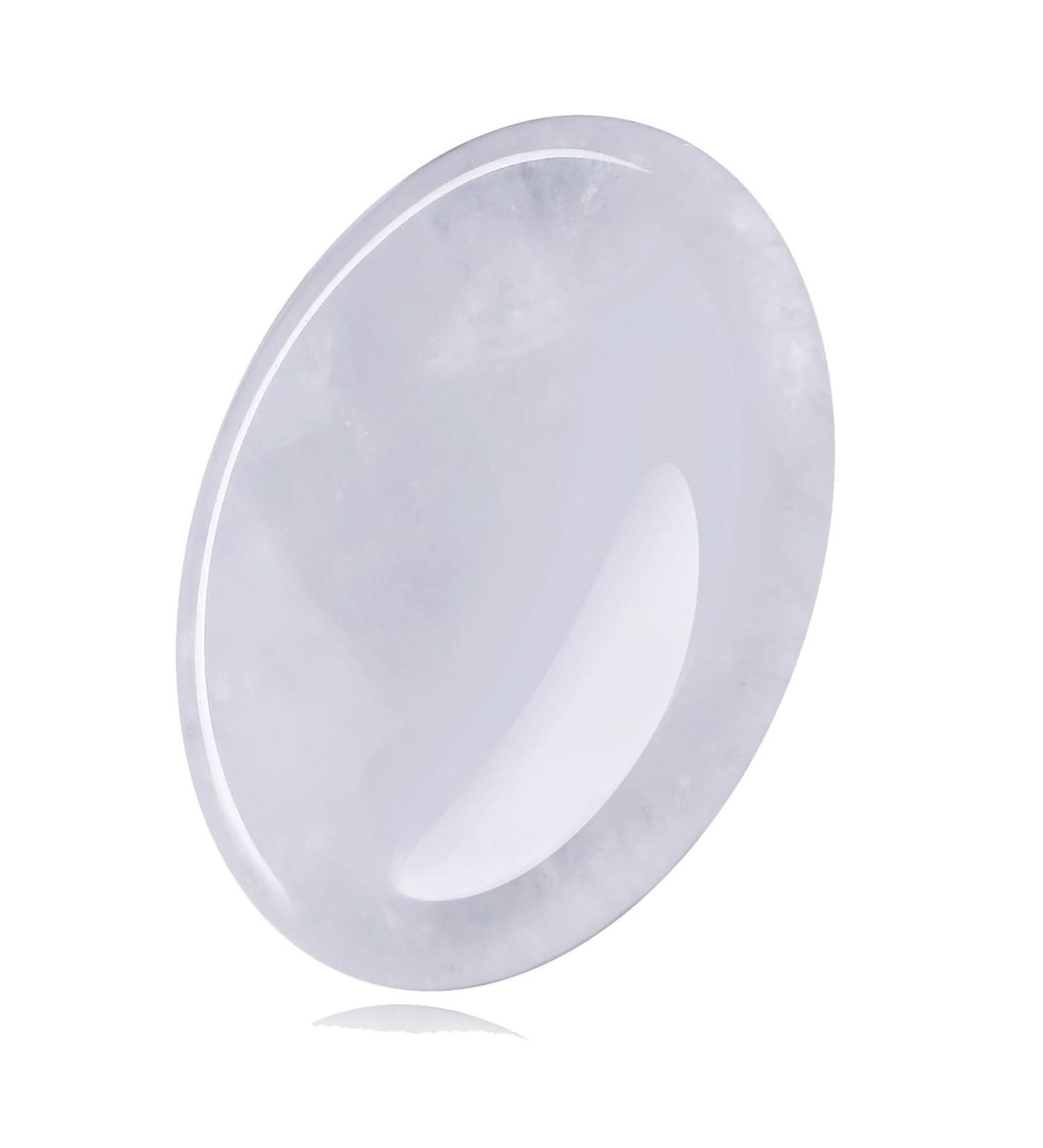 Clear Quartz Worry Stone - Healing Crystal for Anxiety Relief & Meditation - Buy Online on GoSupps.com