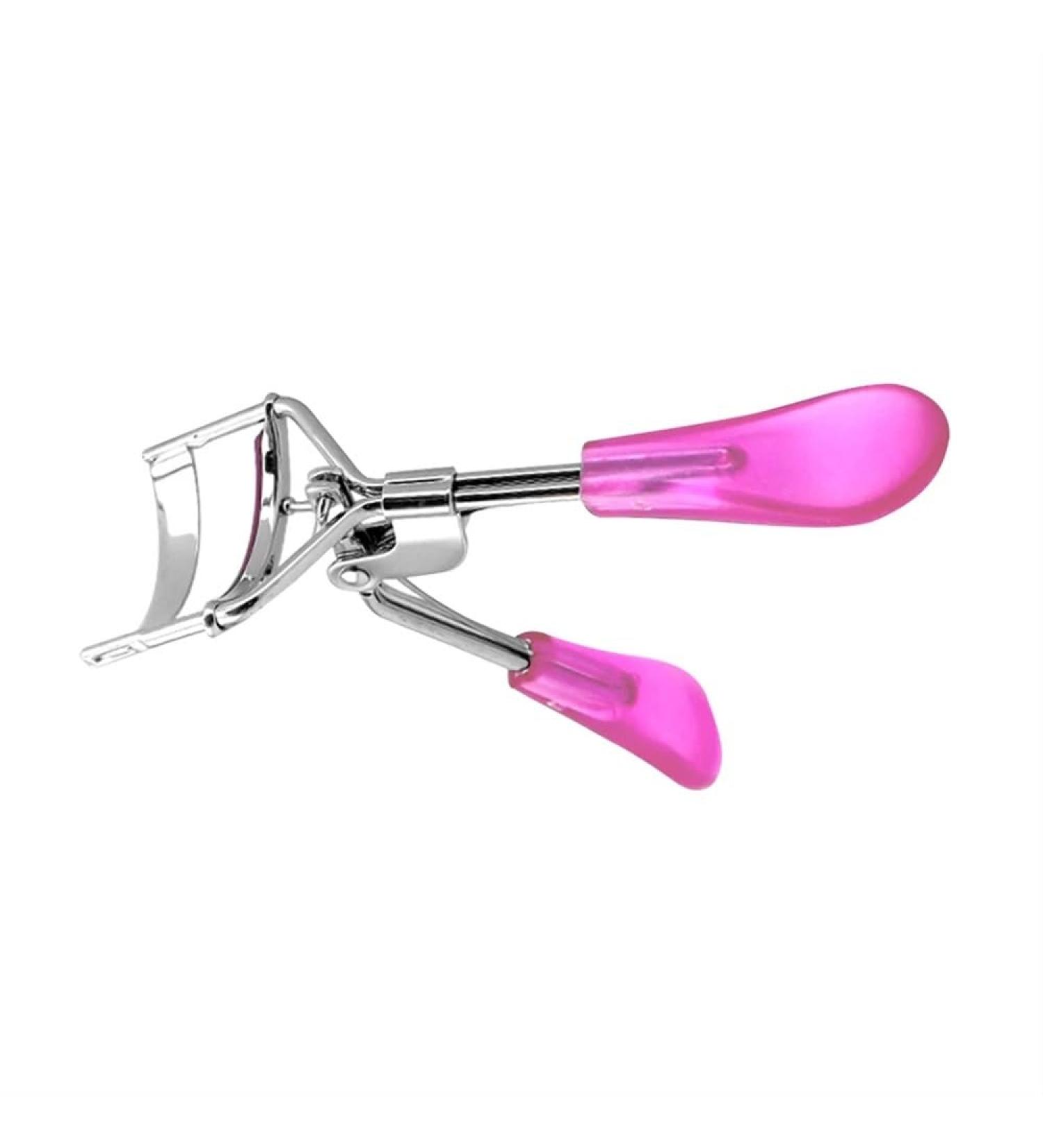 Eyelash Curler Stainless Steel Cosmetic Makeup Curler Portable Non-Slip Eyelash Curling Tool Transparent Pink (Color : C6) - Buy Online on GoSupps.com