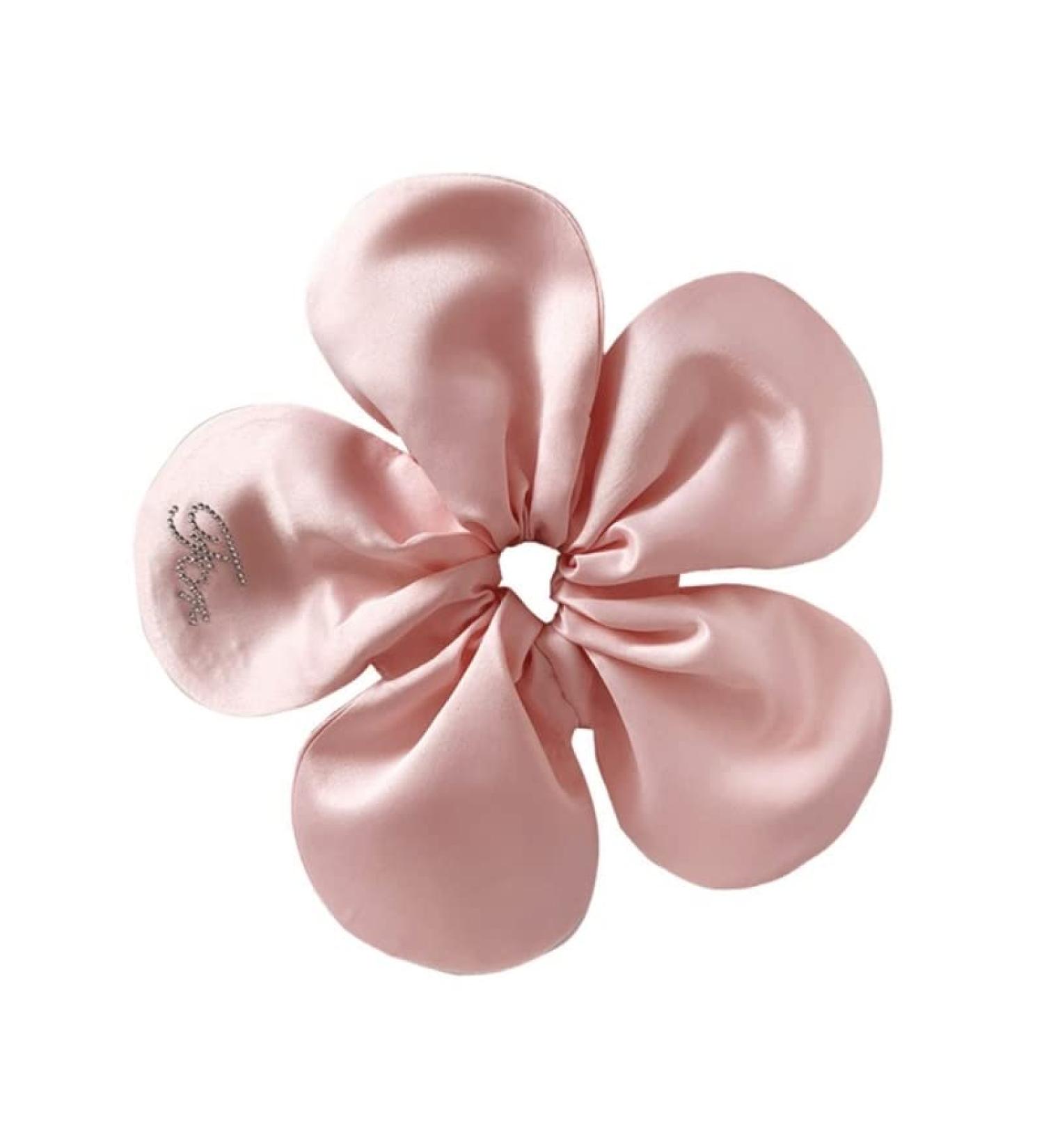 Scrunchies Hair Elastics Women Flower Scrunchie Oversized Cute Ponytail Holder Hair Scrunchy for Decoration for Thick Hair Floral Hair Ties for Girls Women - Buy Online on GoSupps.com