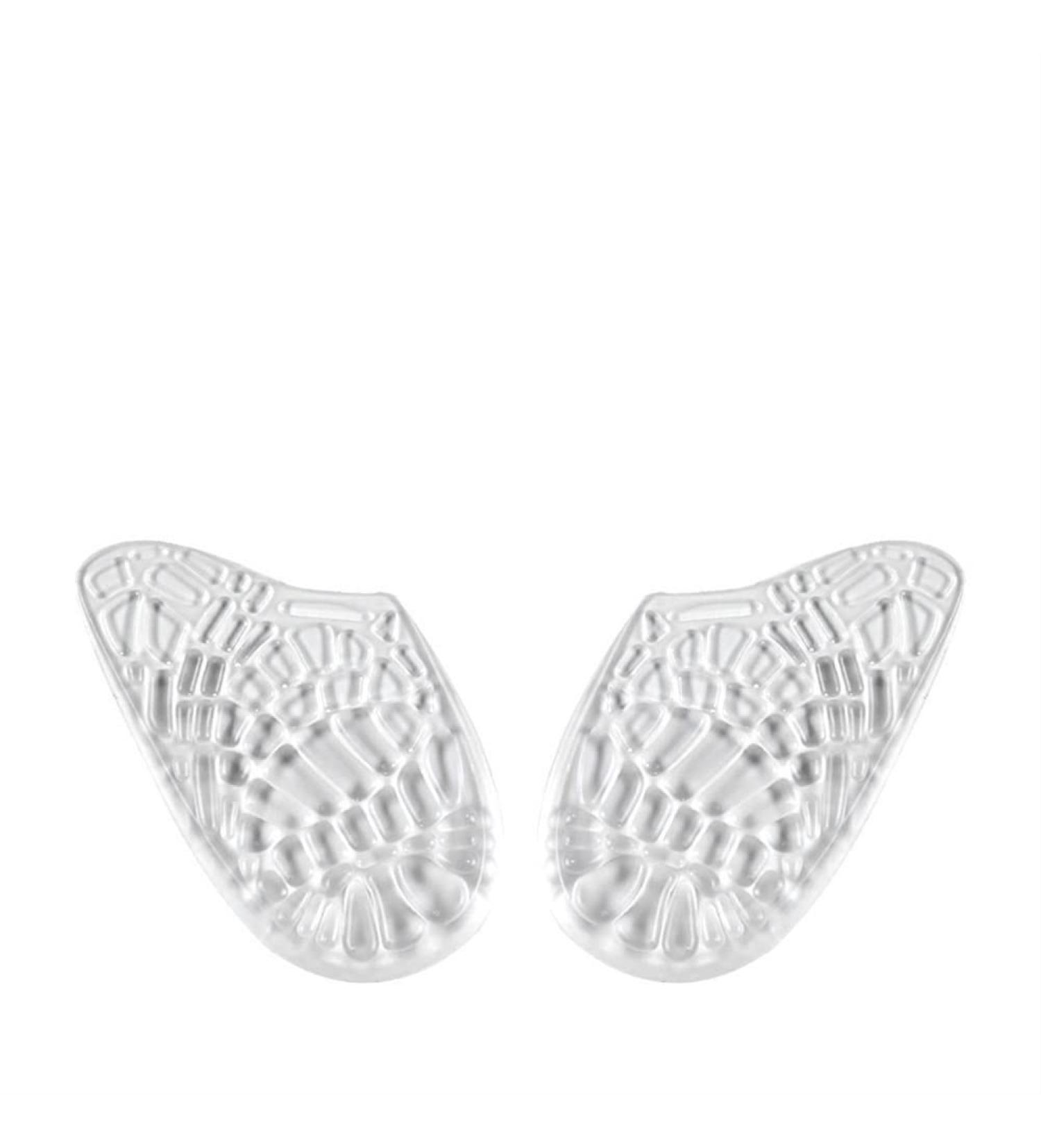 Extra Soft Shoe Heel Massaging Gel Protectors for Plantar Fasciitis - Breathable Durable & Pain Relief Large Clear Color - Buy Online on GoSupps.com