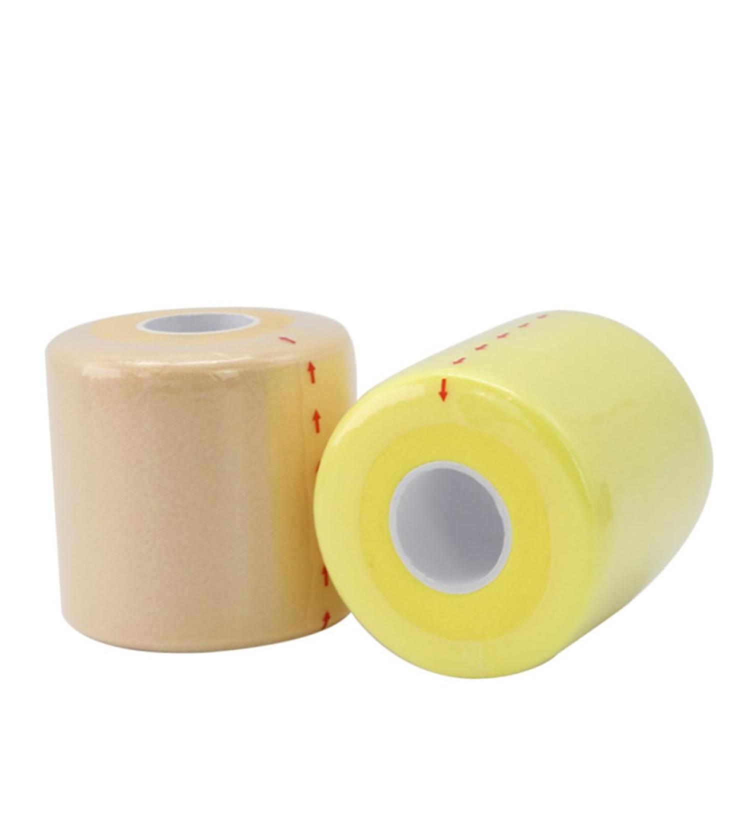 2 Rolls Waterproof Ankle Tape - Self Adhering Sports Bandages for Knee & Car Windshield | Fake & Mouth Sports Tape | Durable Artificial Membrane Twine - Buy Online on GoSupps.com