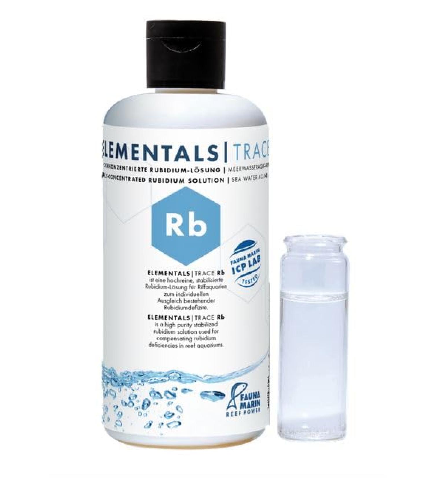 Fauna Marin Elementals Trace Rb 250ml Highly concentrated rubidium solution for saltwater aquariums