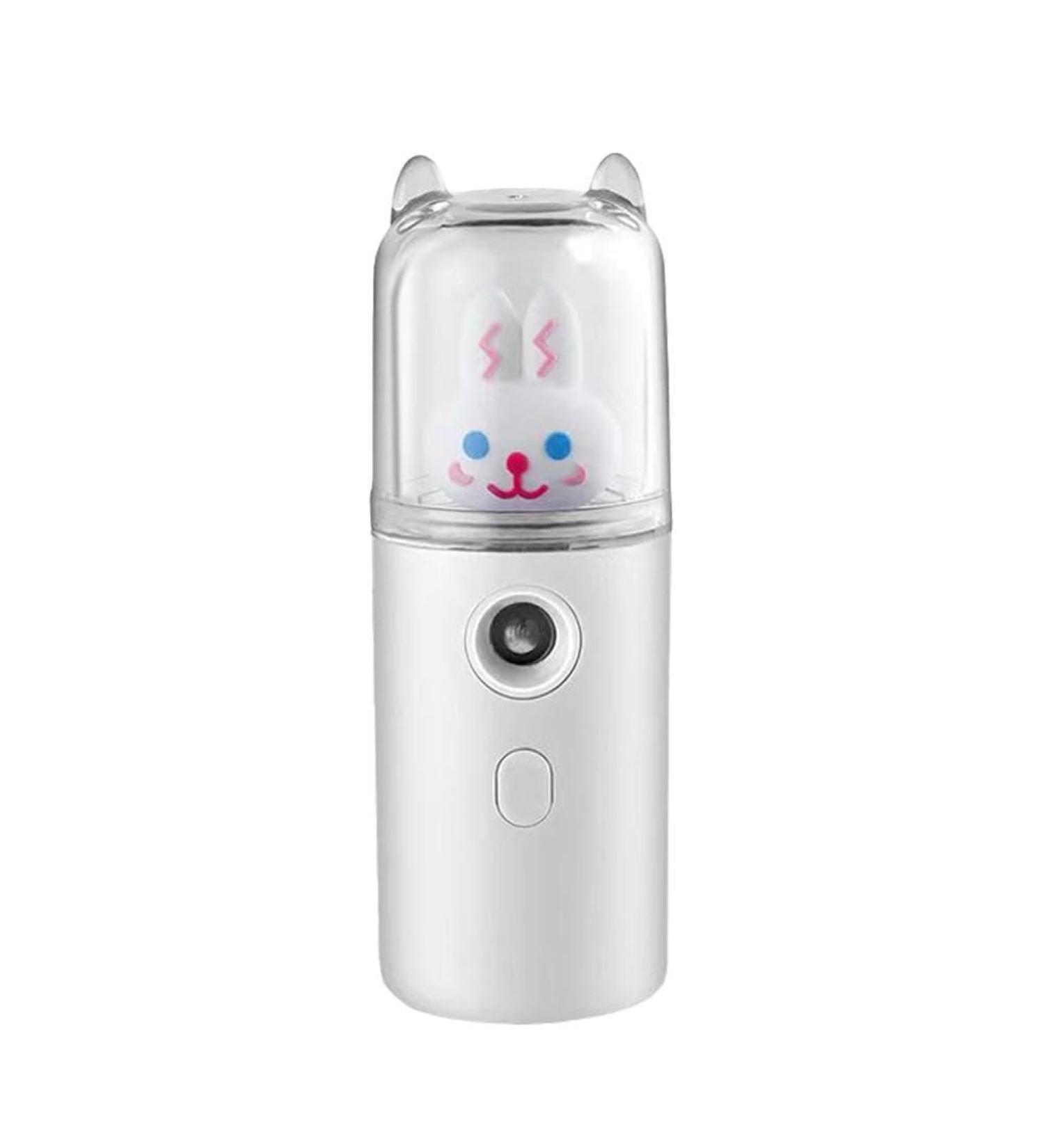 Cute Nano Mist Facial Sprayer Beauty Instrument USB Humidifier Rechargeable Face Steamer Moisturizing Beauty Nebulizer Tool Rabbit White Free Size - Buy Online on GoSupps.com