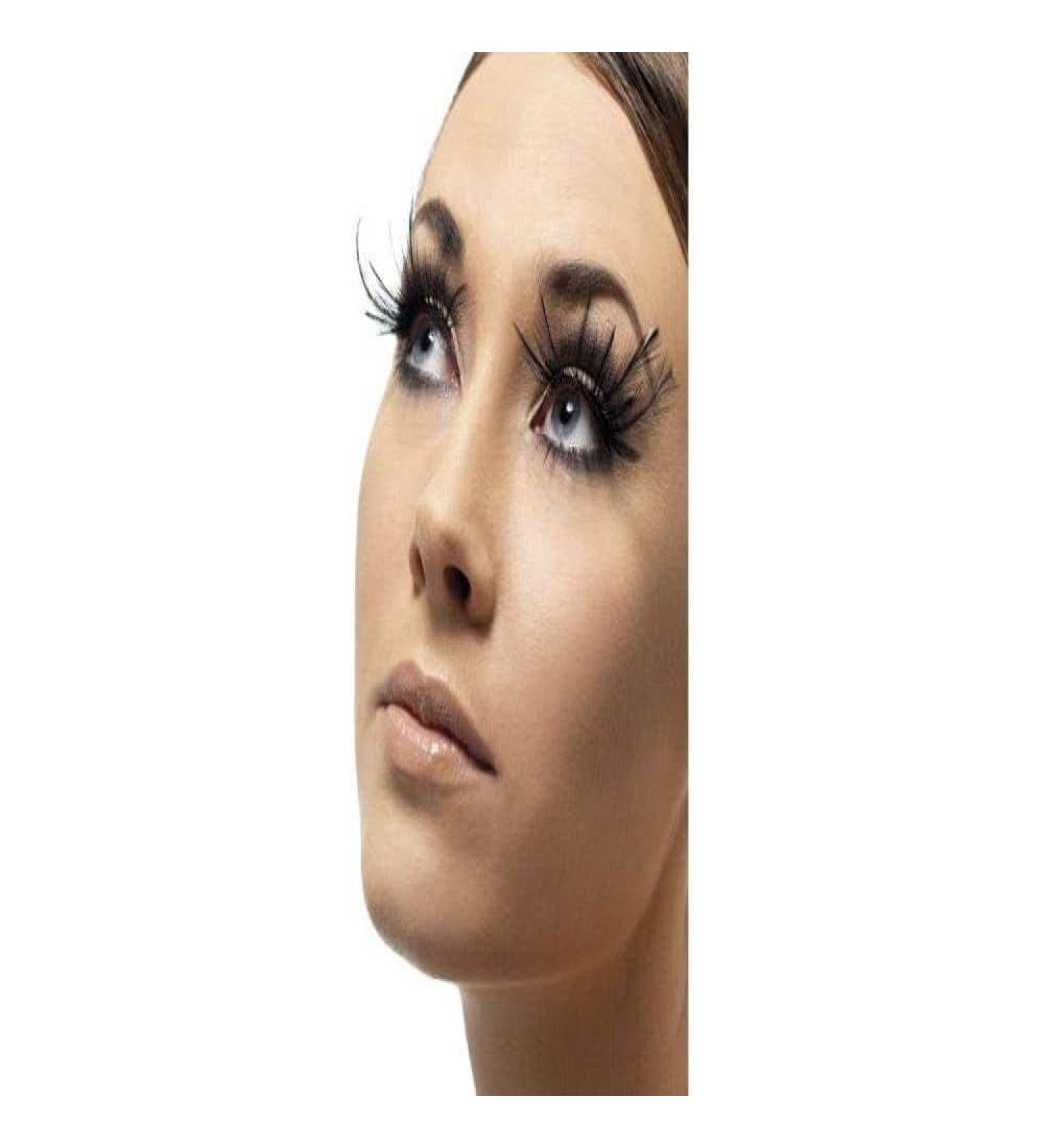 Eyelashes black 2 pieces (1 Pack)