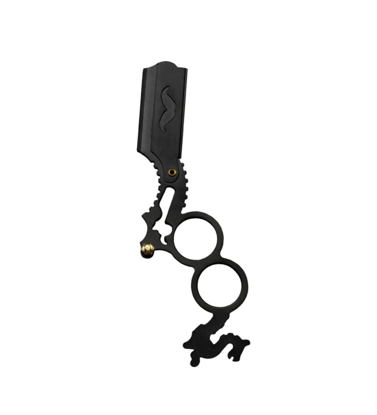 1pc Stainless Steel Black Shaver for Men - Premium Razor for a Smooth Shave | International Shipping Available - Buy Online on GoSupps.com