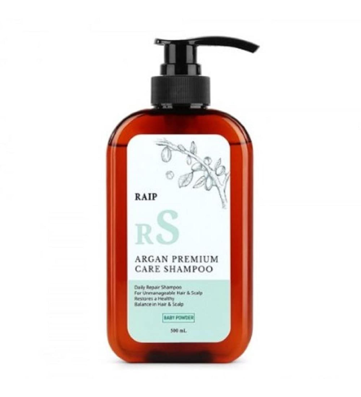 RAIP Argan Premium Care Shampoo Baby Powder 500ML - Gentle Cleansing for Babies - Buy Online on GoSupps.com