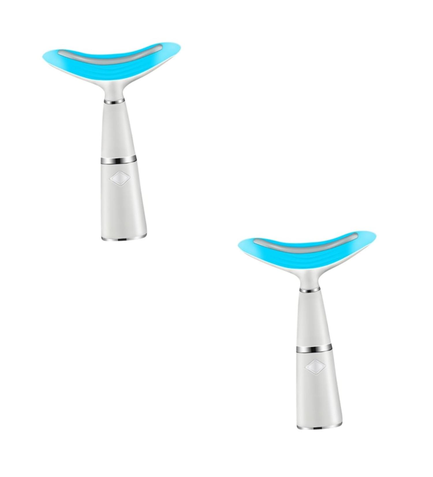 Healeved 2 Sets Neck Guard Anti-wrinkle Device Neck Beauty Instrument Anti-wrinkle Neck Care Tool Double Chin Reducer Portable Neckline Device Neck Care Device Neck Protector White Abs - Buy Online on GoSupps.com