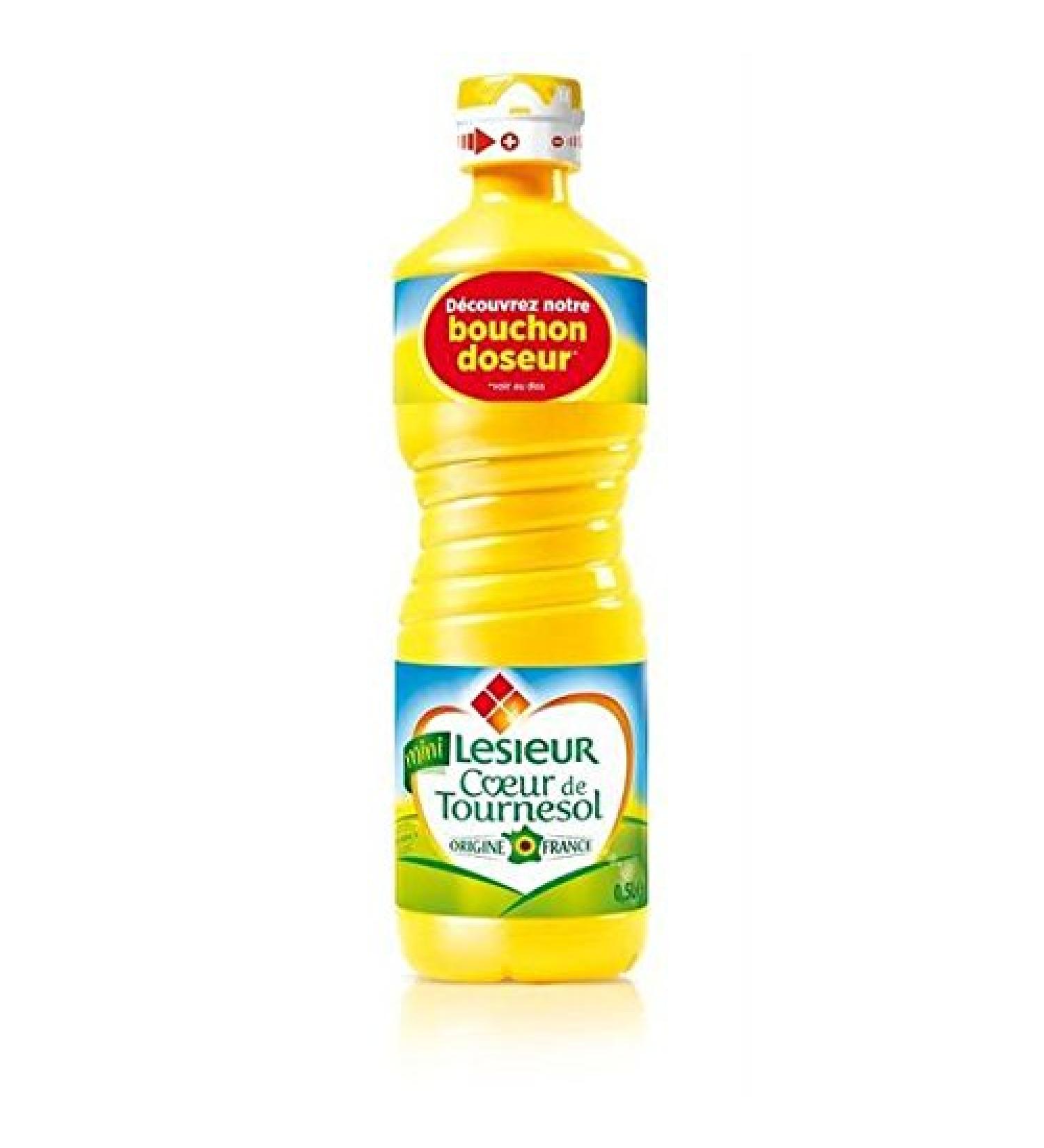 Sunflower oil Lesieur mini 50cl - ( Unit ) - Lesieur huile de tournesol mini 50cl