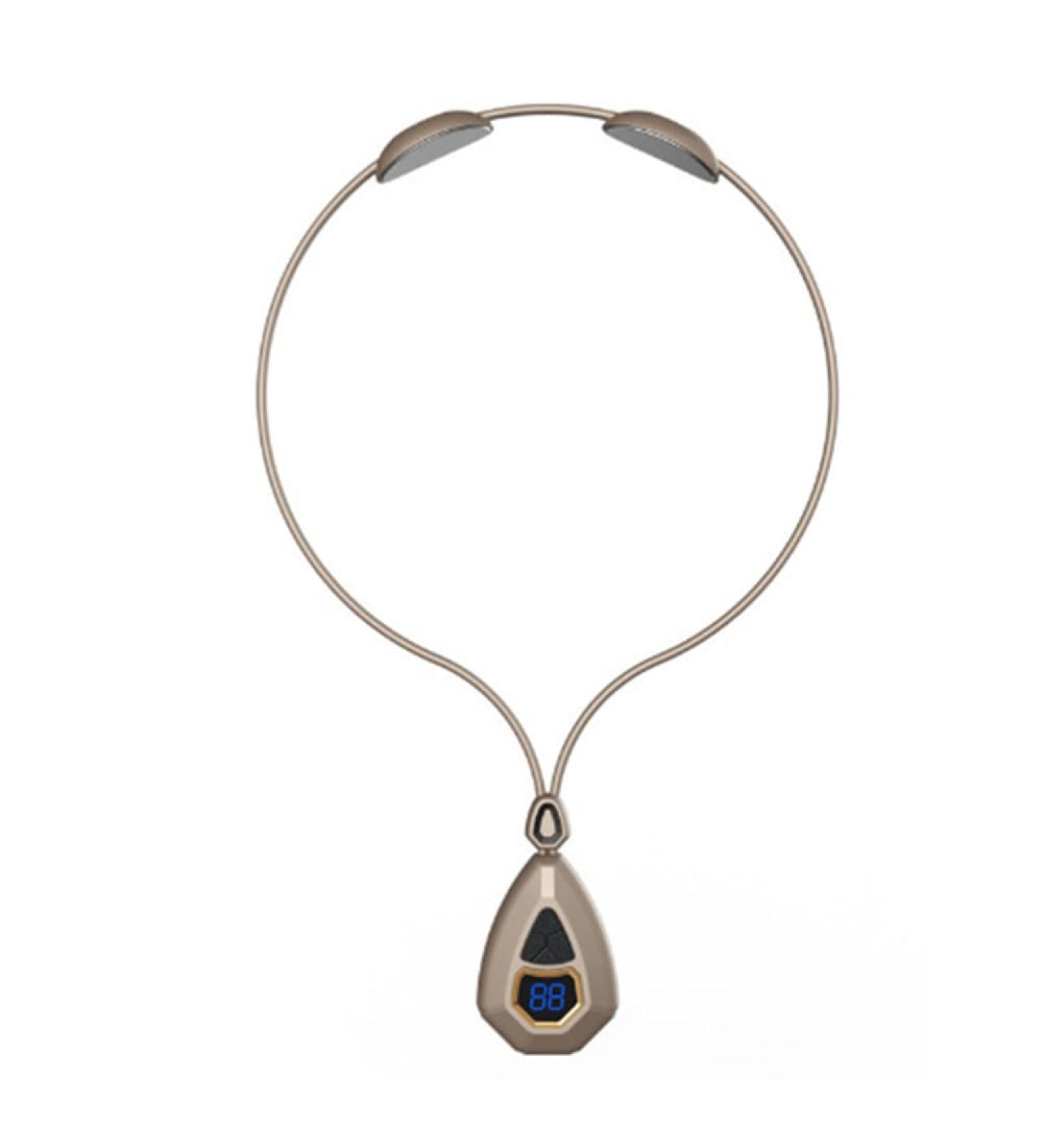 Neck Acupuncture Points Lymphatic Massage Trailer | Easy Support Gift for Women & Men - Champagne Gold - Buy Online on GoSupps.com