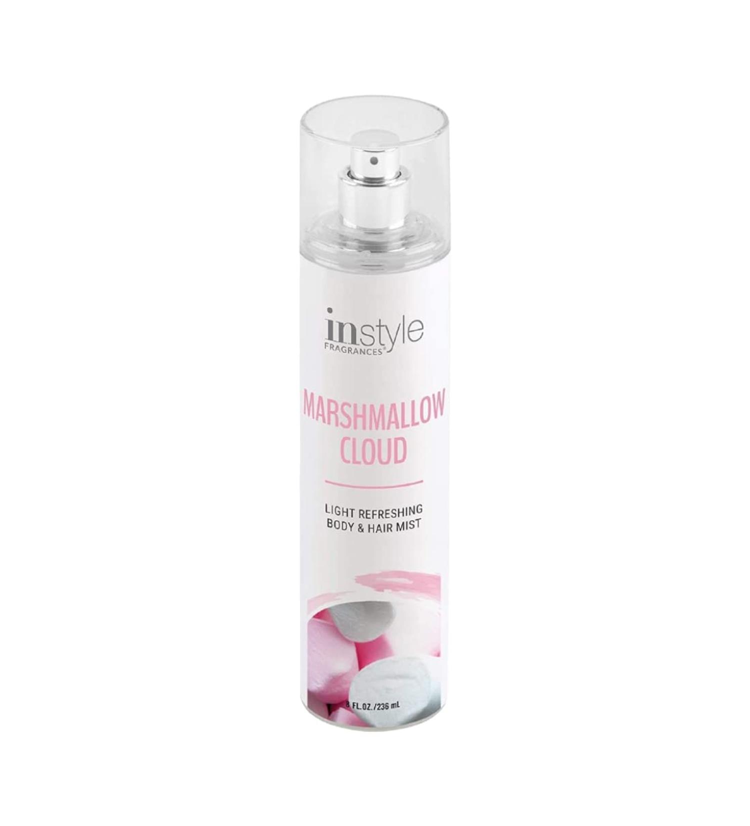 Instyle Fragrances Body & Hair Mist - Marshmallow Cloud Scent with Panthenol, CLEAN, Vegan, Paraben & Phthalate Free - 8 Fl Oz Spray - Buy Online on GoSupps.com