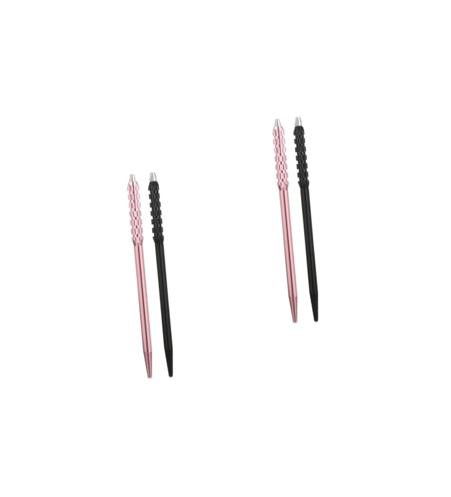 Beavorty 4 Pcs Embroidery Pen Eyebrow Pen Eyebrow Microblading Pen Permanent Eyebrow Pen Fogging Tool 1 count (Pack of 1) Black Pinkx2pcs - Buy Online on GoSupps.com