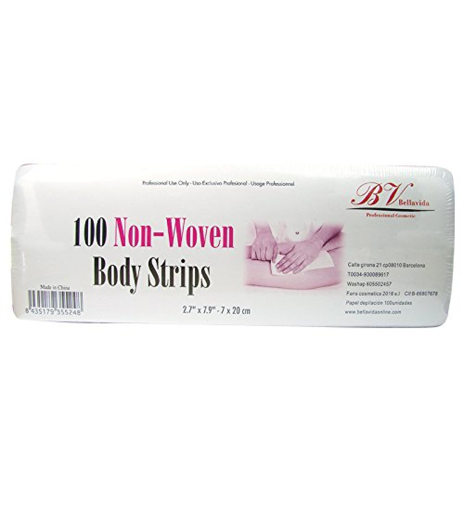 Depileve Lot de 100 bandes non tiss es pour le corps