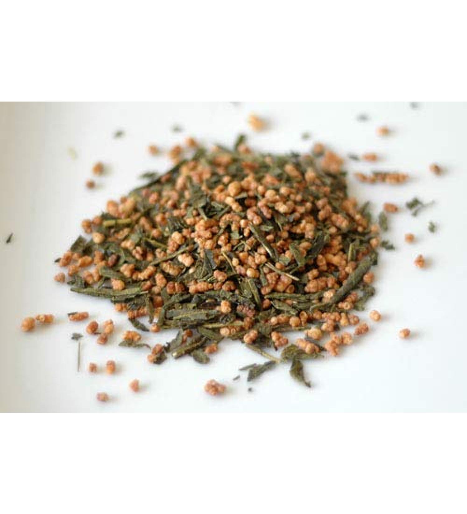 Genmaicha Premium - Japanese Green Tea With Roasted Rice 300g - Vegan No Additives - Very low in Caffeine - Buy Online on GoSupps.com