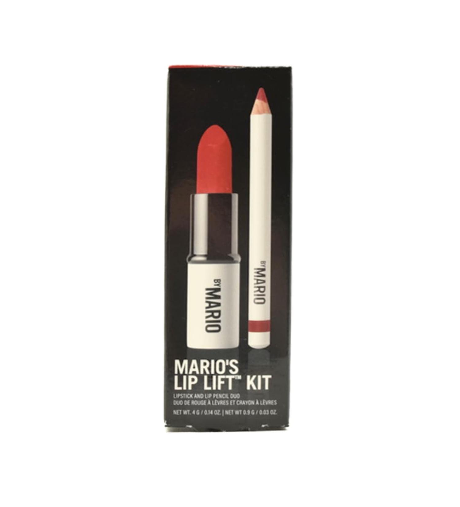 Makeup By Mario Lip Lift Kit - Power Red | Ultra Suede Lipstick & Sculpting Lip Pencil - International Shipping Available - Buy Online on GoSupps.com