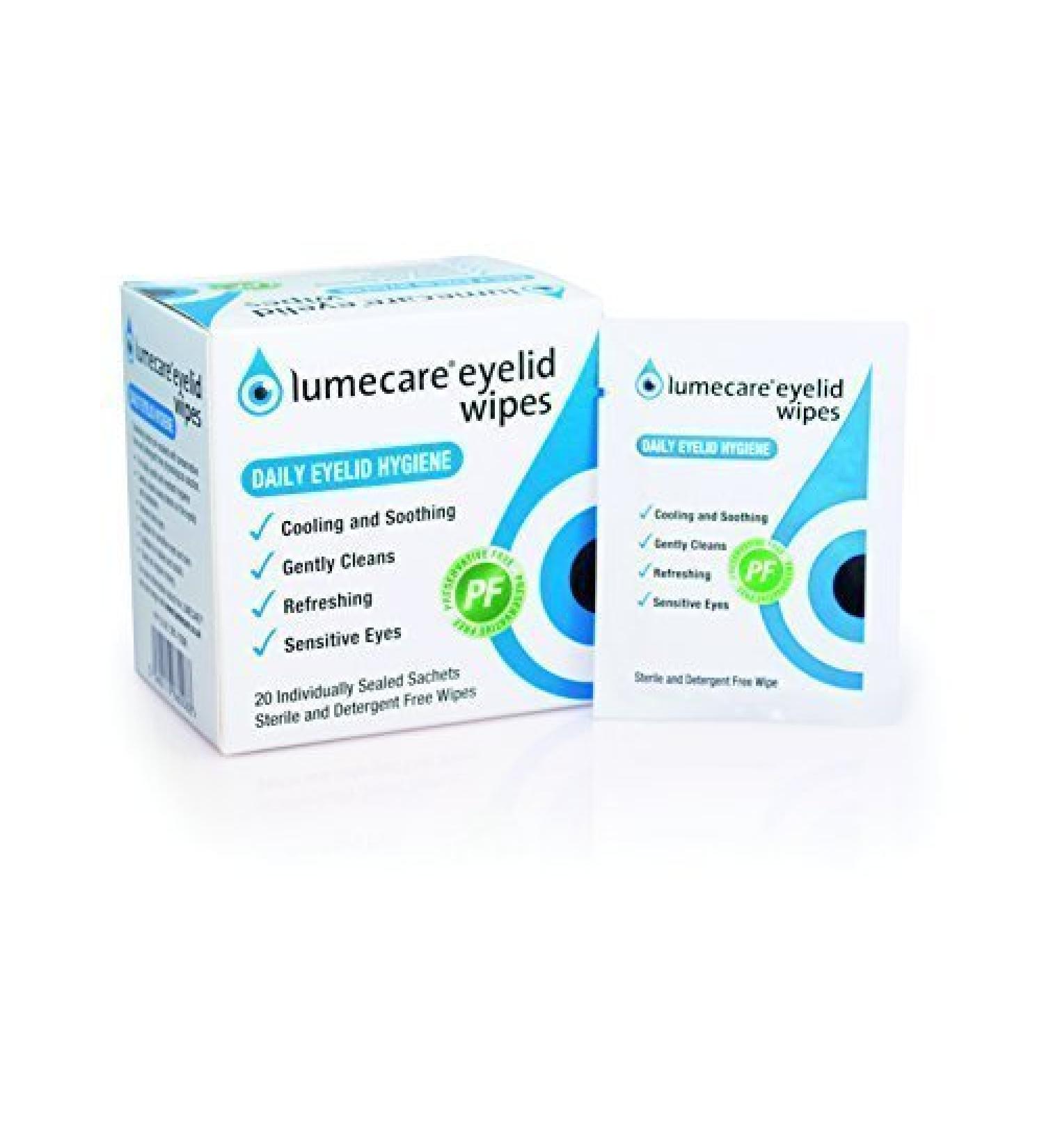 Lumecare Eyelid Wipes 5 pack 100 wipes by Lumecare