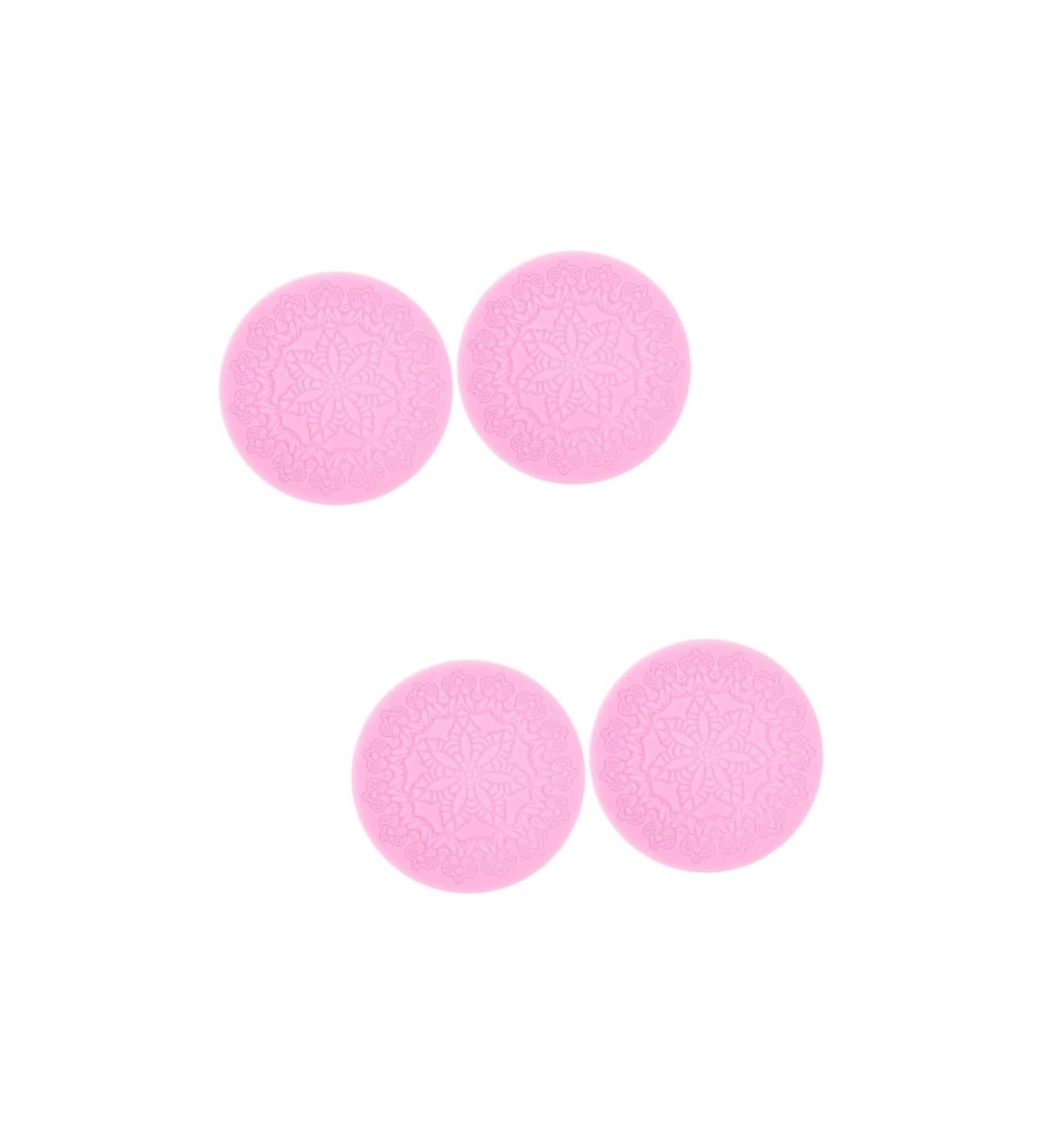 MAGICLULU 4 Pcs Silicone Chocolate Mold Silicone Molds Cajas para Cupcakes Fondant Cake Molds De para Gelatinas Flower Cake Mold Jelly Baking Fondant Lace Mat Cake Mat Household Silica Gel 12X12X0.5CMx2pcs - Buy Online on GoSupps.com