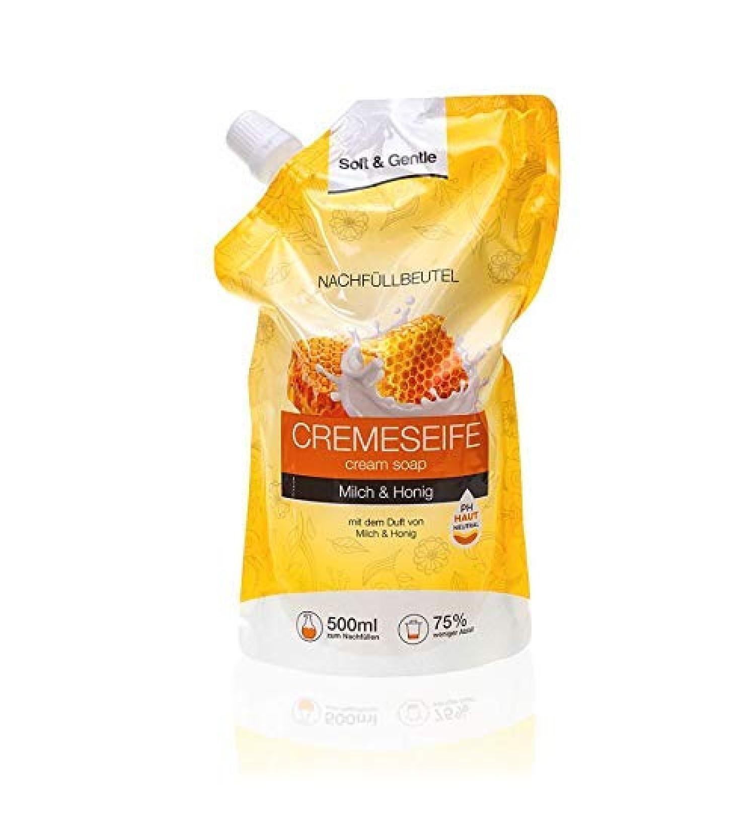 Soft&Gentle S&G NF Cream Soap with Milk and Honey 500 ml