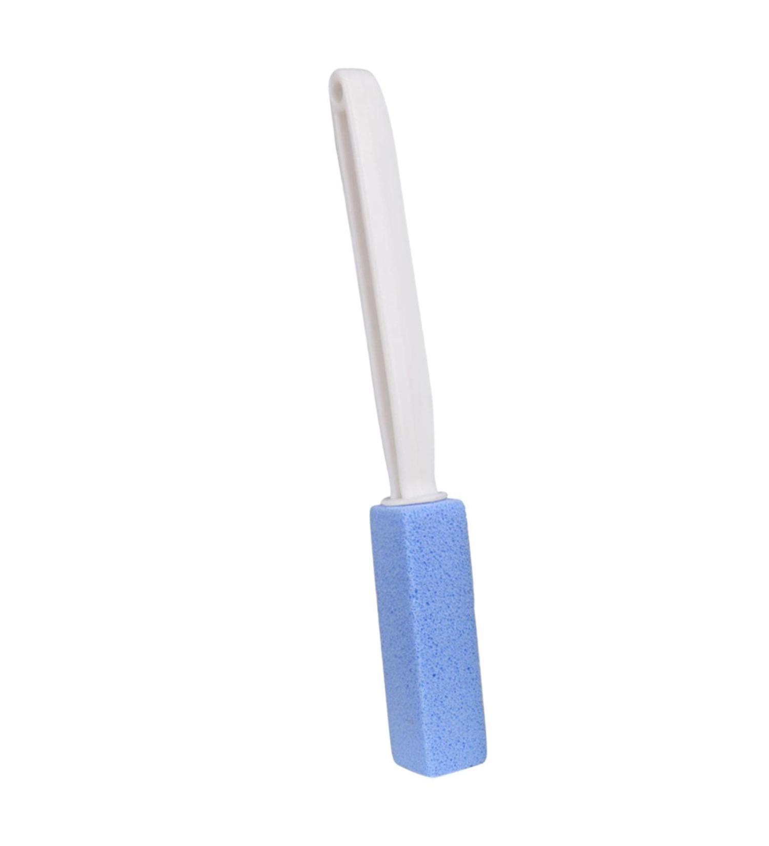 Duiaynke Toilet Cleaner Stone Dead Corner Grout Cleaner Long Handle Bathroom Appliances Toilet Brush for Household Cleaning (Blue 20.5cm) - Buy Online on GoSupps.com