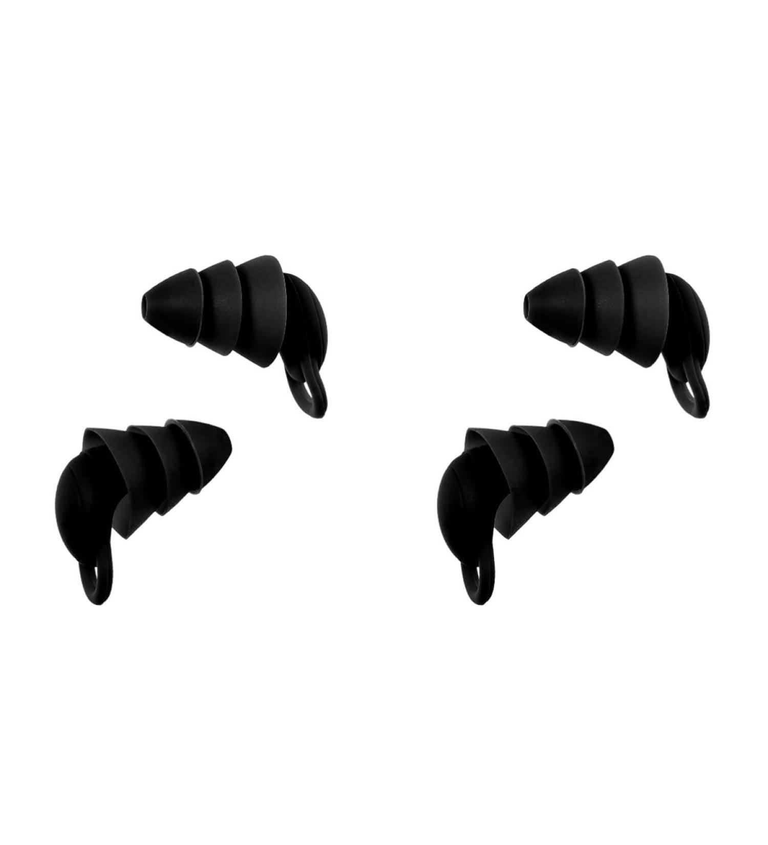 2 Pairs Anti-Noise Earplugs for Sleeping | Sound Blocking & Insulation | Safe Ear Plugs for Students & Dorms | Black - Buy Online on GoSupps.com