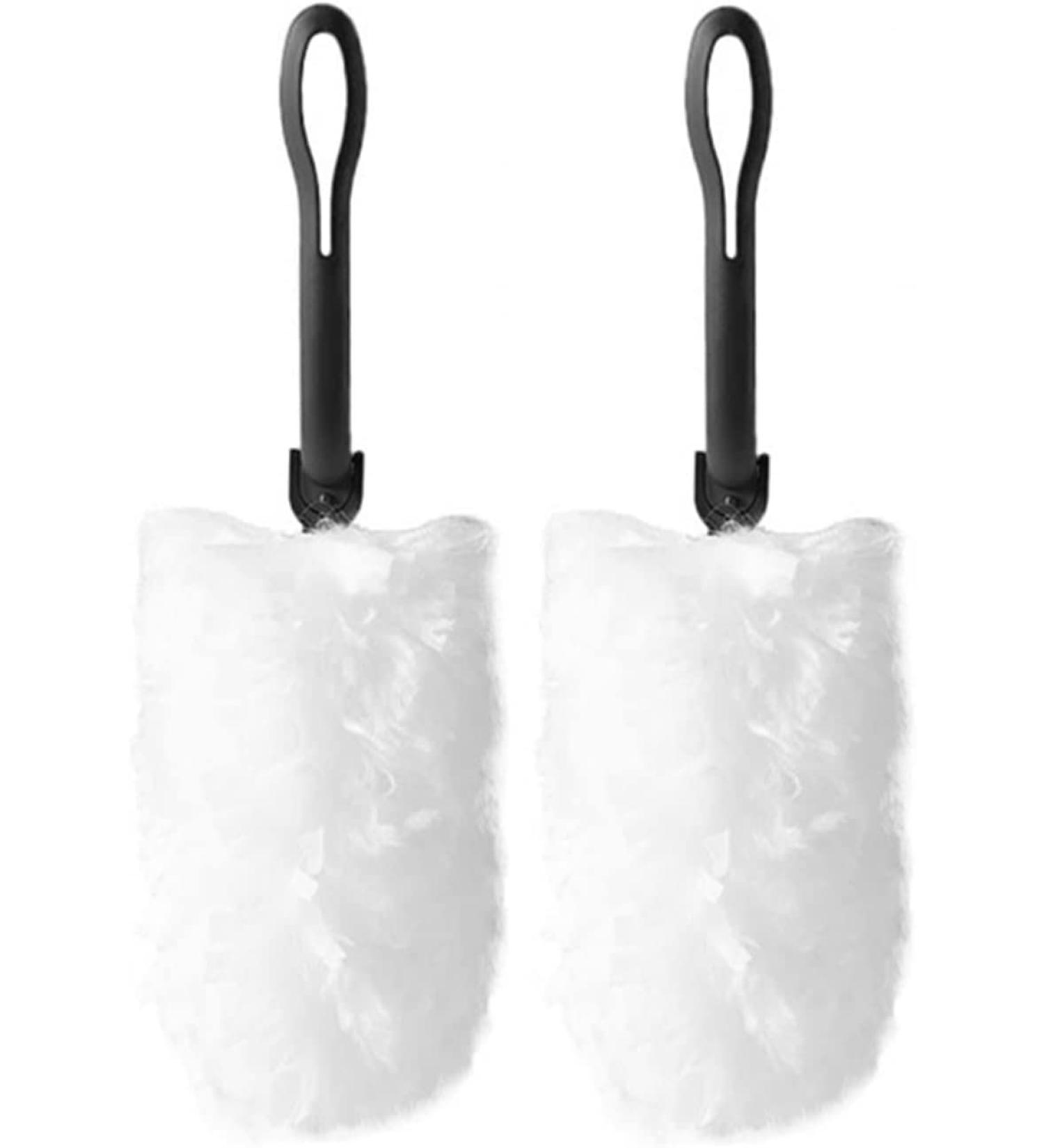 Set Duster 2 pcs Replaceable Electrostatic Adsorption Brush for Home Household Fluffy Clean Duster Handle Cleaner Handle Dusters Brushes - Buy Online on GoSupps.com