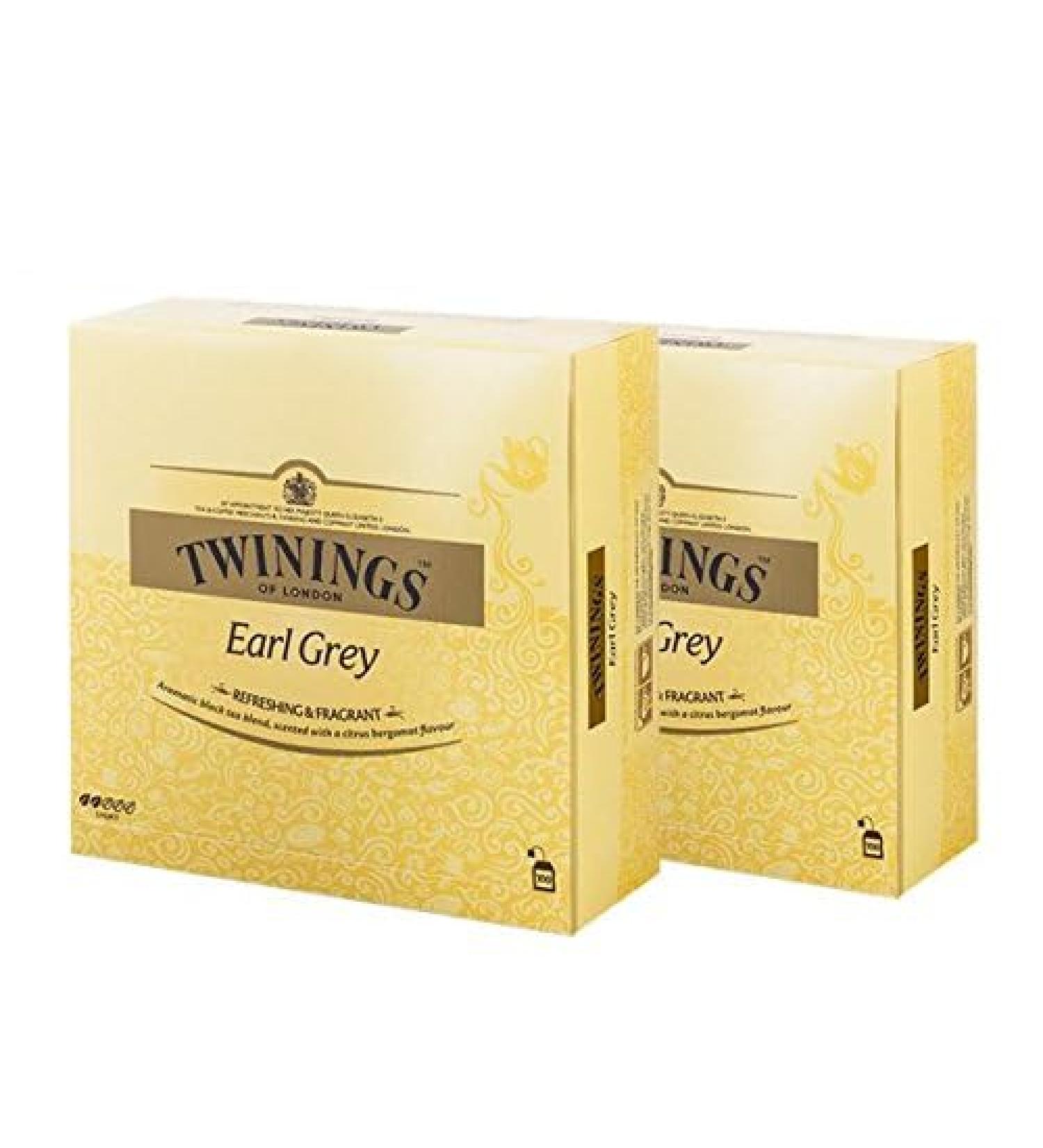 Buy Twinings Earl Grey Tea Bags - 100 Pack (50 Bags x 2) | Best Quality & International Shipping - Buy Online on GoSupps.com