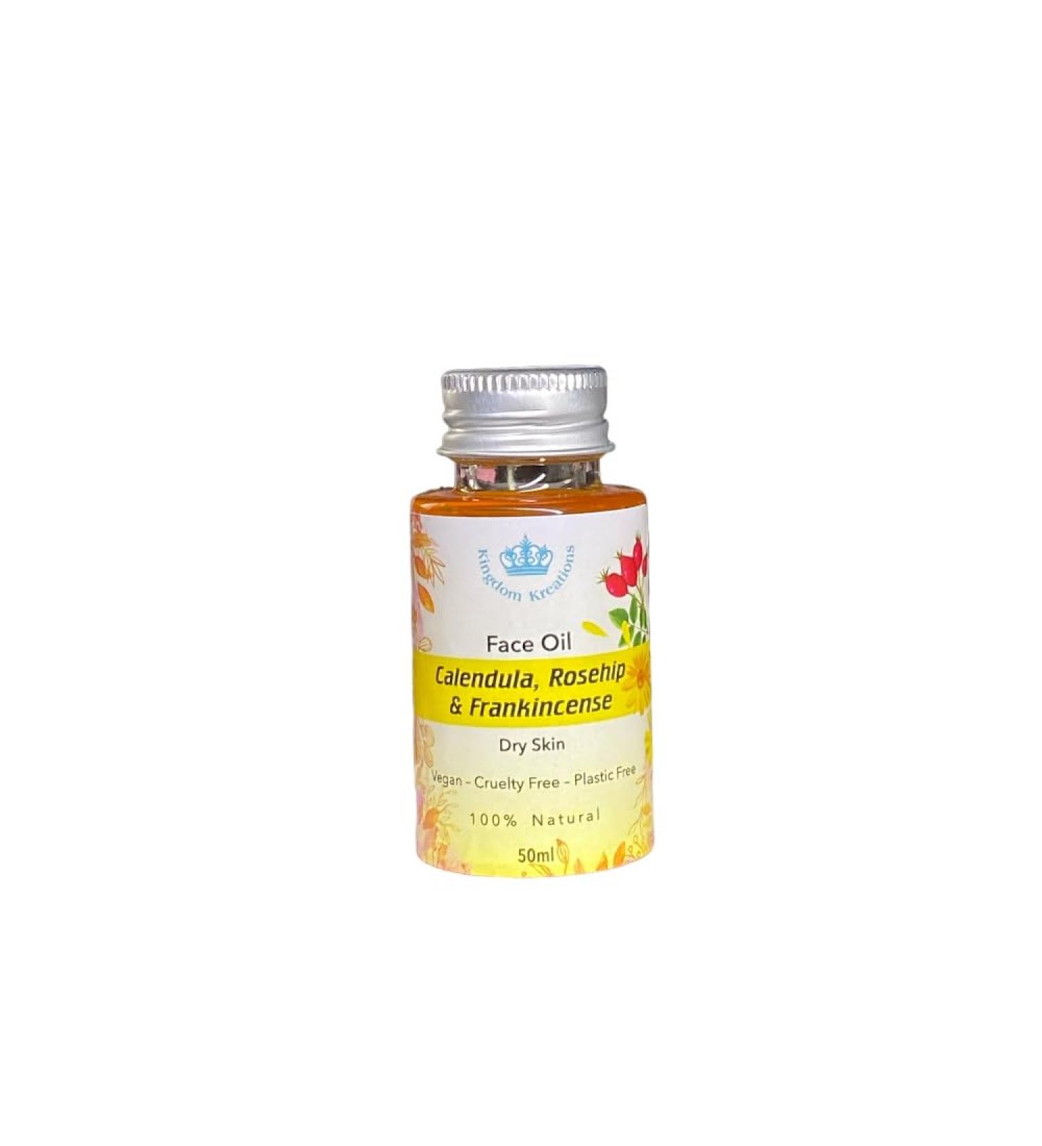 Face Oil- Calendula Rosehip and Frankincense (Dry Skin)