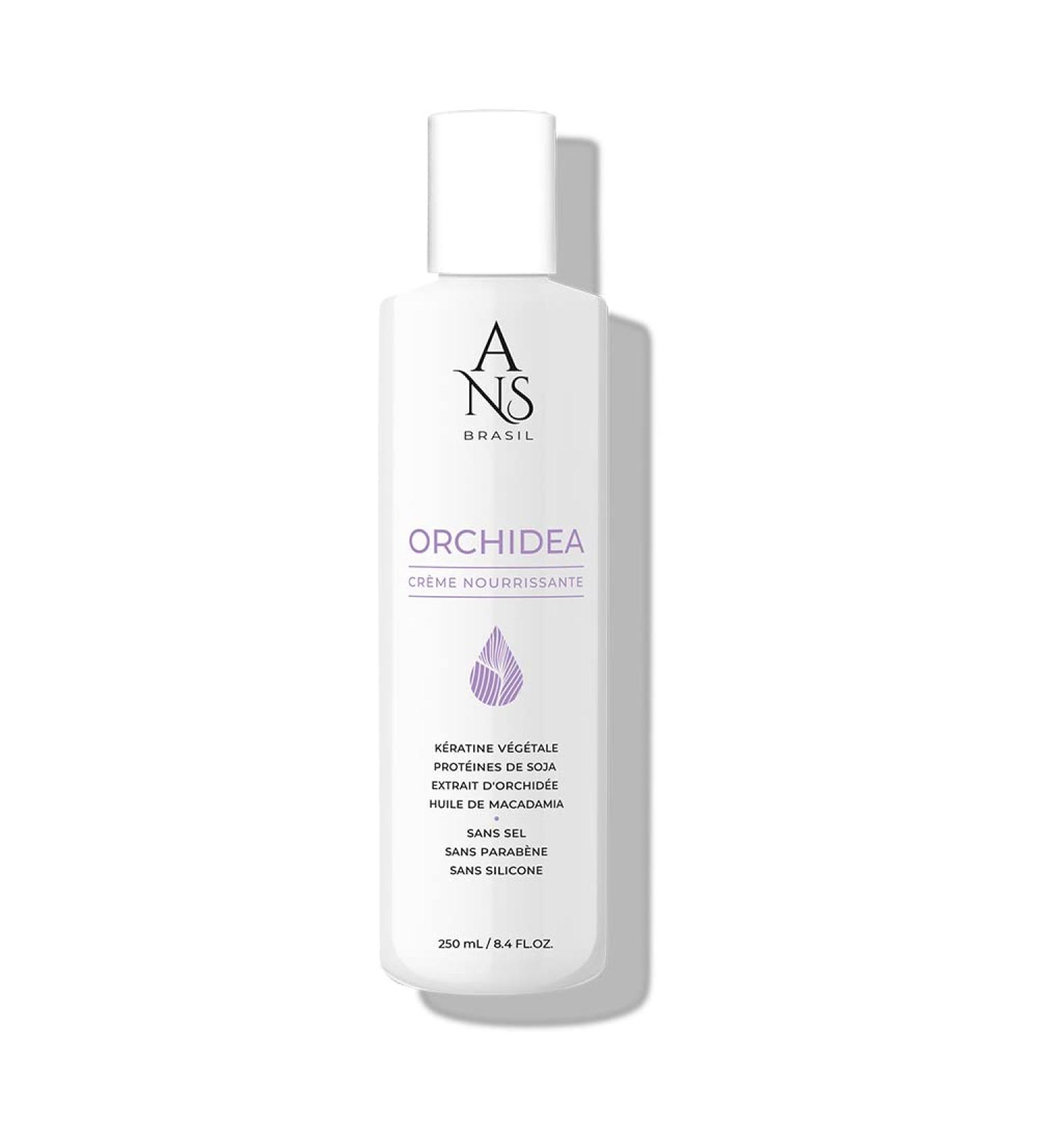 ANS Brasil ORCHIDEA Cream Nourishing keratin treatment for normal to dry hair shiny and supple hair 250ml - Buy Online on GoSupps.com