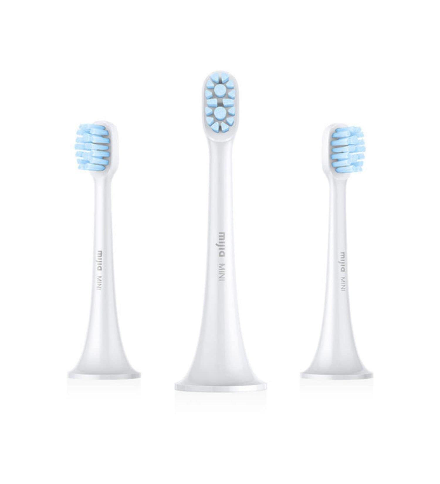 Xiaomi Mi Electric Toothbrush Head 3-Pack | Regular Fit Plastic White - Optimize Oral Care - Buy Online on GoSupps.com