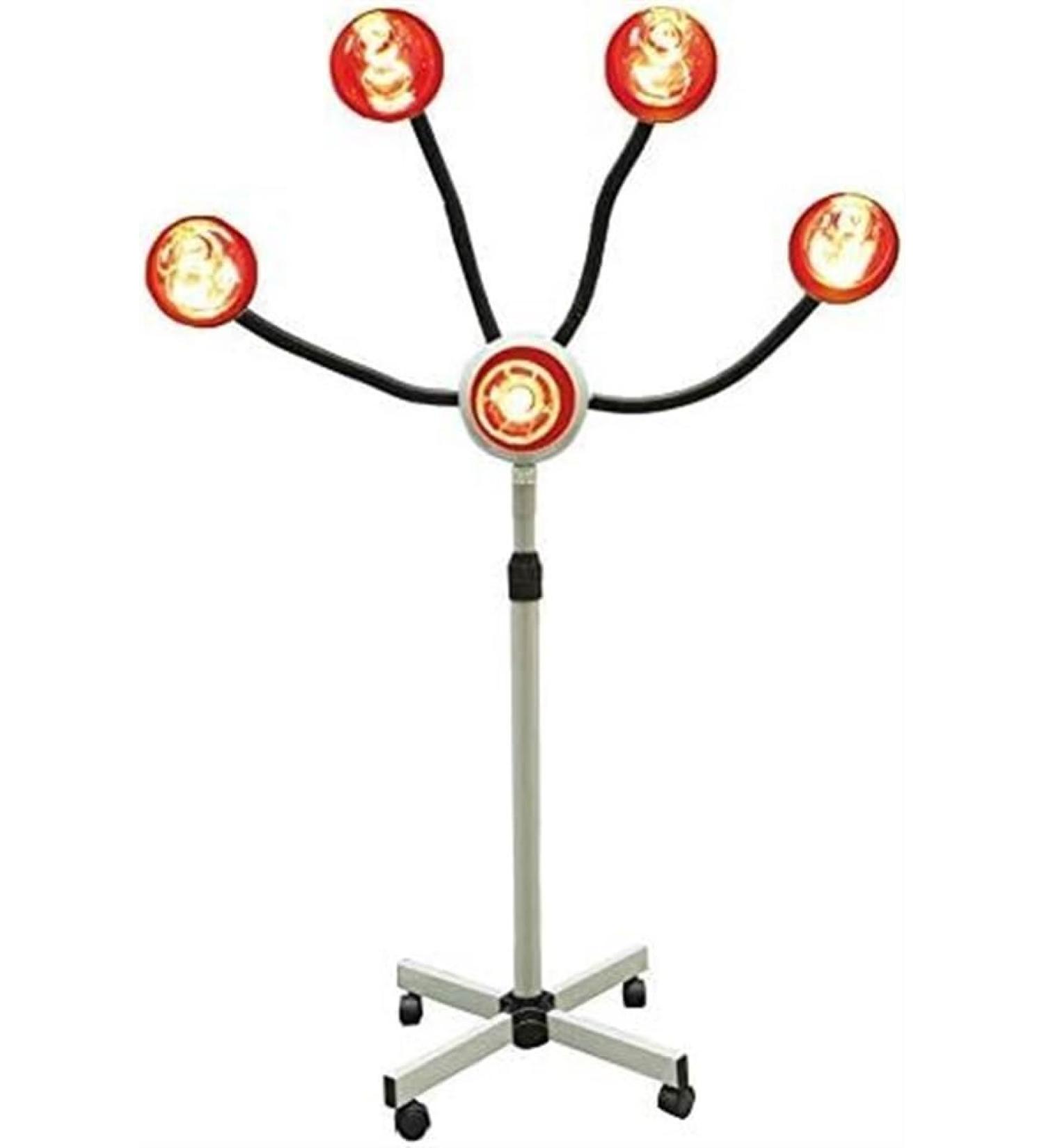 Hair Color 5 Head Infrared Lamp | Red Light Therapy Hair Dryer & Color Processor with Flexible Arms - Buy Online on GoSupps.com