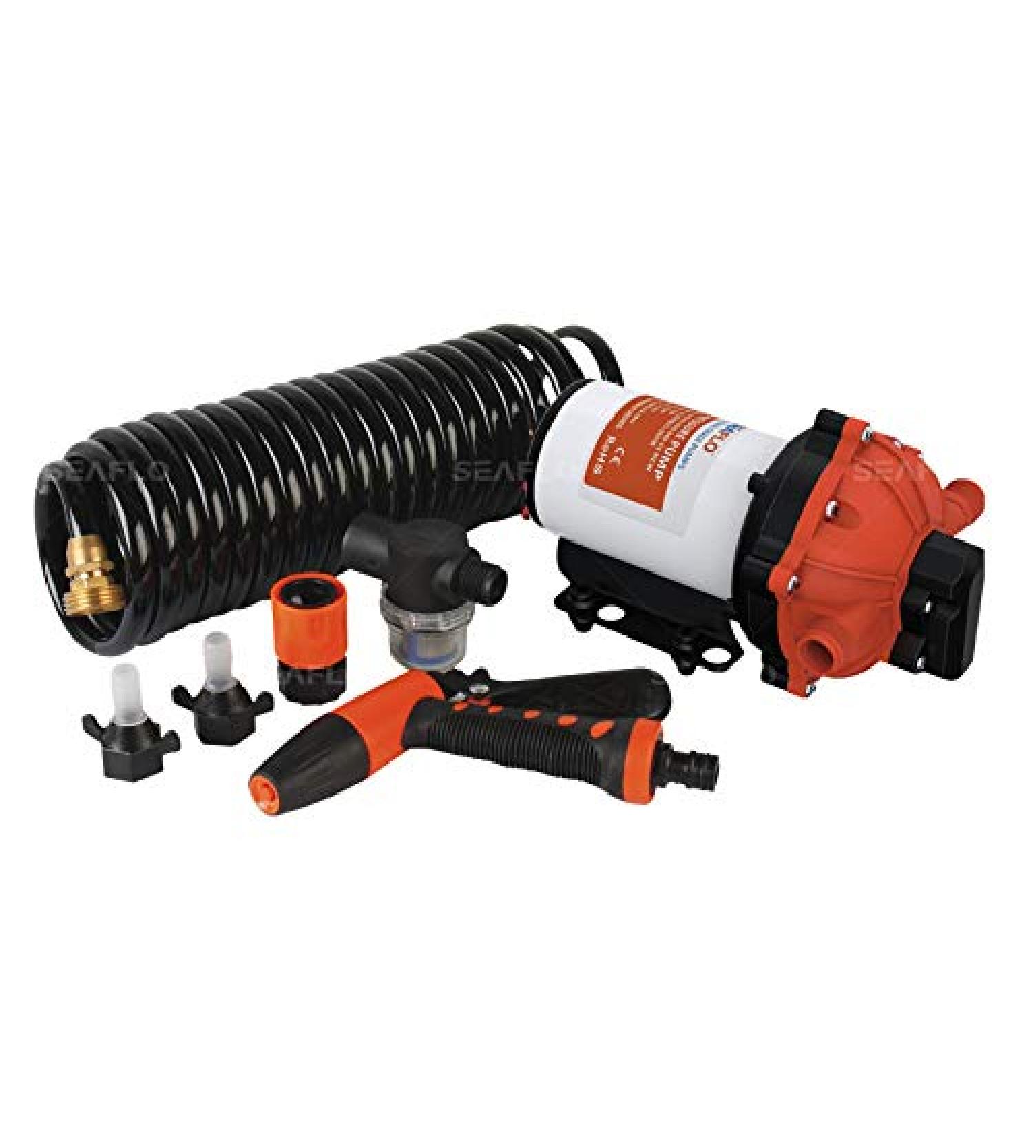 Seaflo 70 PSI Washdown Deck Wash Pump Kit 12V 5.5 GPM for Caravan RV Boat Marine Yacht - High Pressure Water Pump - Buy Online on GoSupps.com