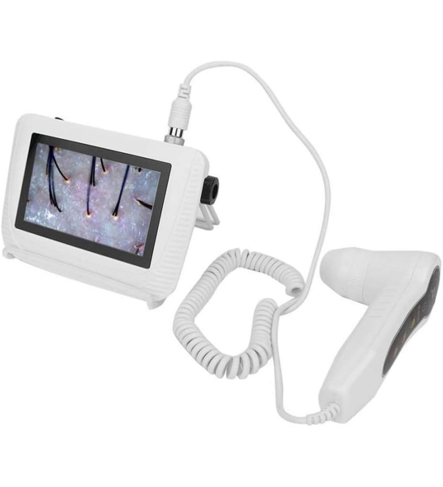 Skin Hair Follicle Detector & Analyser - 5 Inch Rechargeable Device for Hair Treatment Scalp Oil Moisture and Skin Pigment Detection - Shop Internationally - Buy Online on GoSupps.com