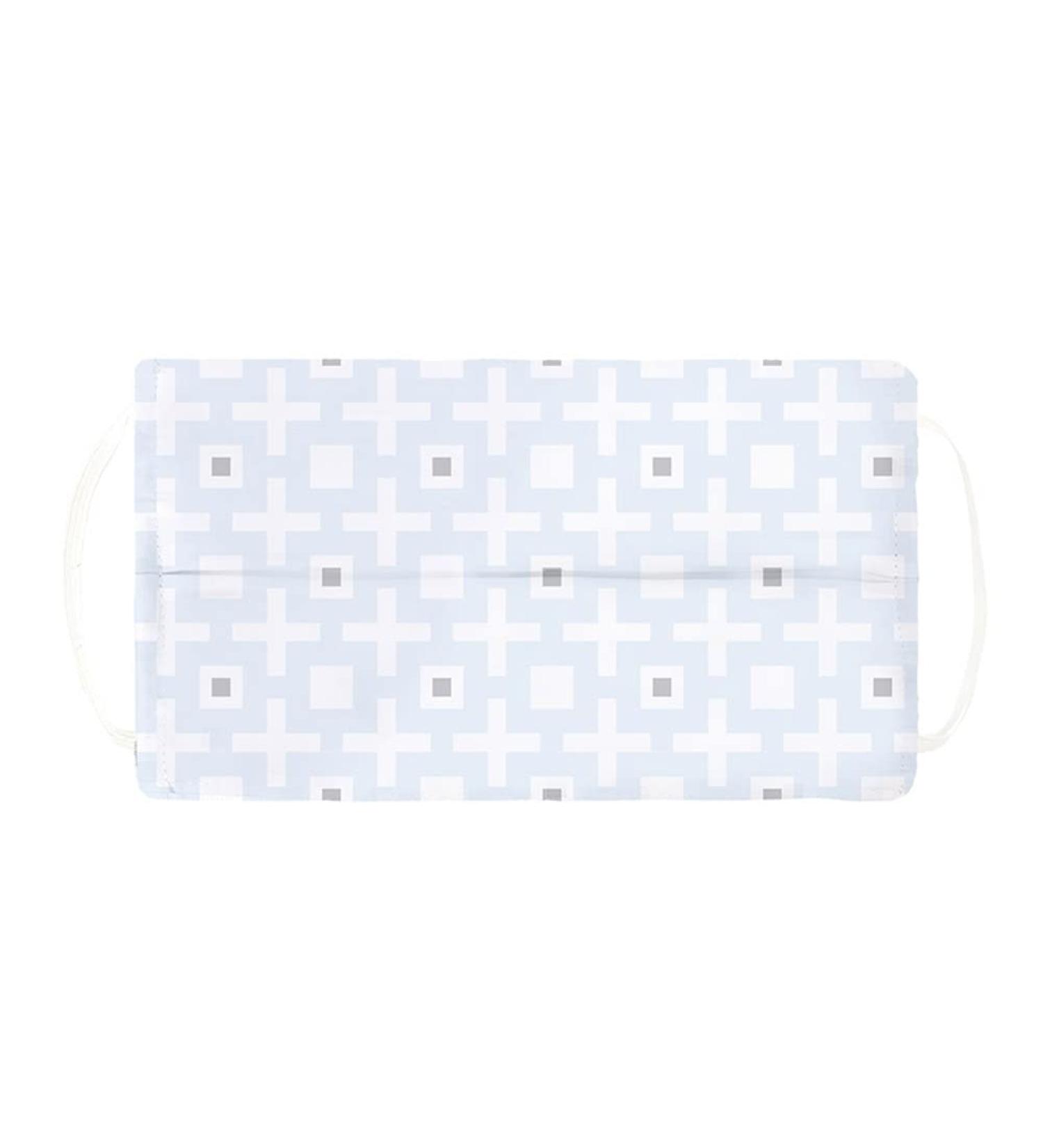 Kushies Washable Kids Mask - Blue Squares