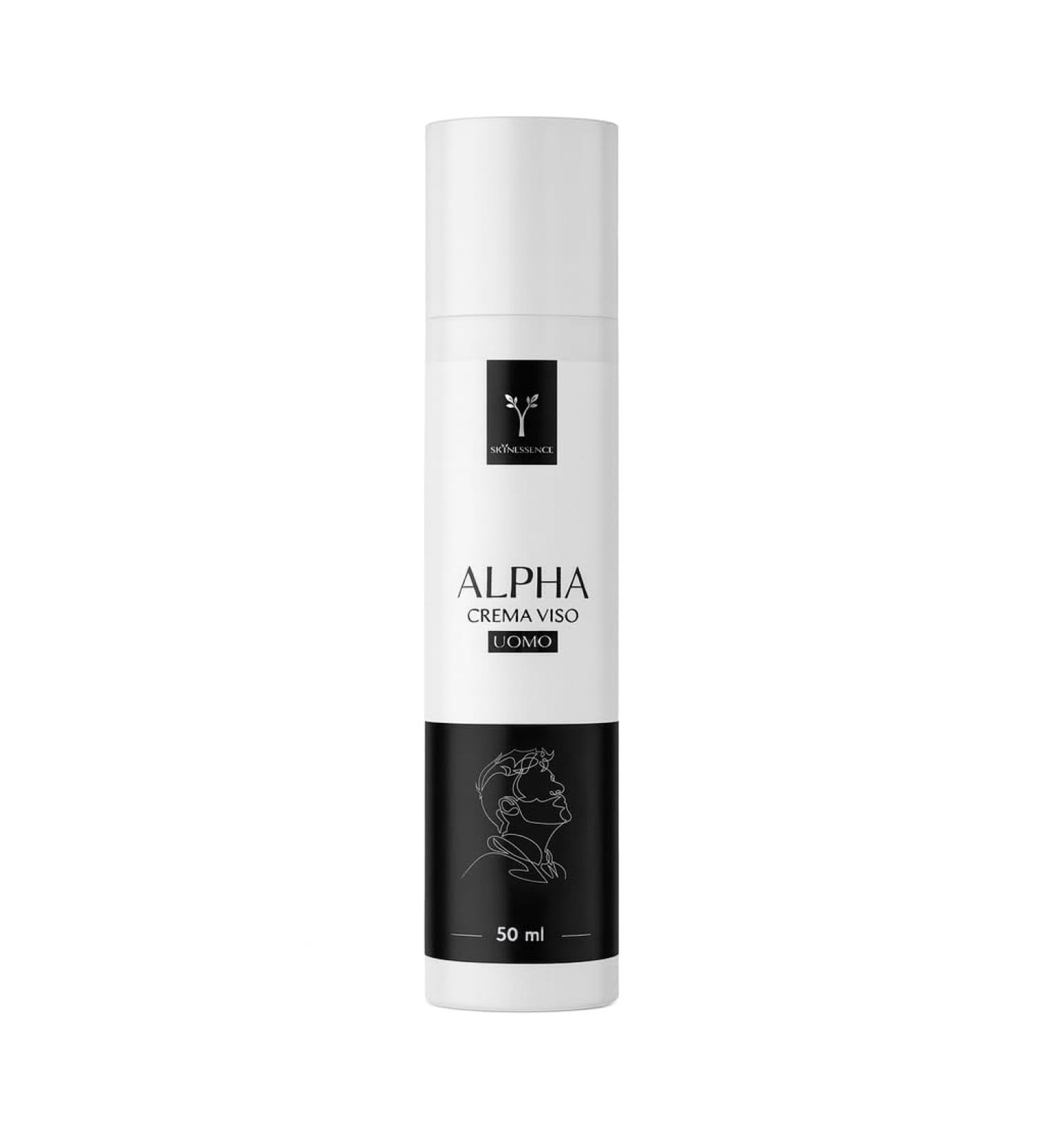  SKYNESSENCE ALPHA Men's Face Cream | Moisturizing with Aloe Vera Shea Butter and Vitamin C | Soothing and Revitalizing Action | Glowing Toning and Young Skin | 50 ml Made in Italy - Buy Online on GoSupps.com
