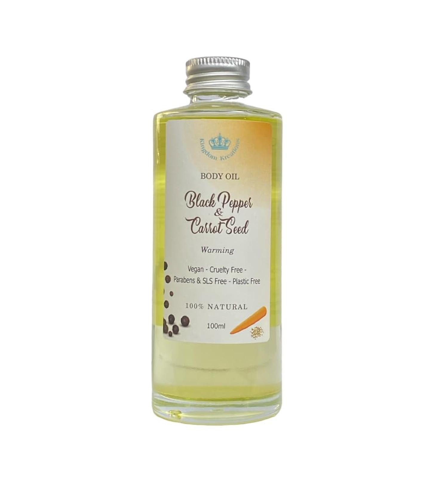 Bath/Message Body Oil Black Pepper & Carrot Seed