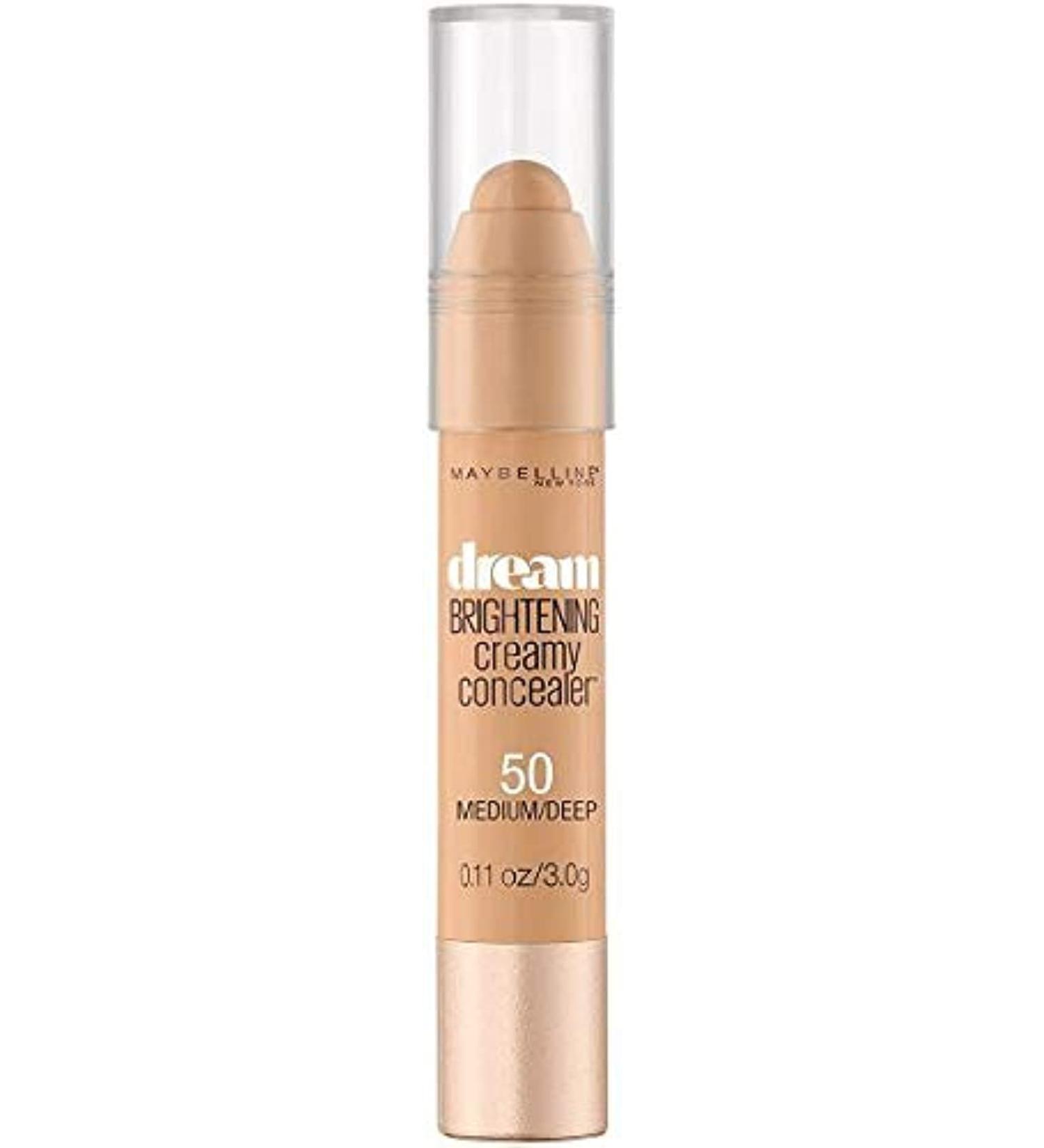 Maybelline Dream Brightening Concealer 50 Medium Deep 50 Medium Deep 1 count (Pack of 1)