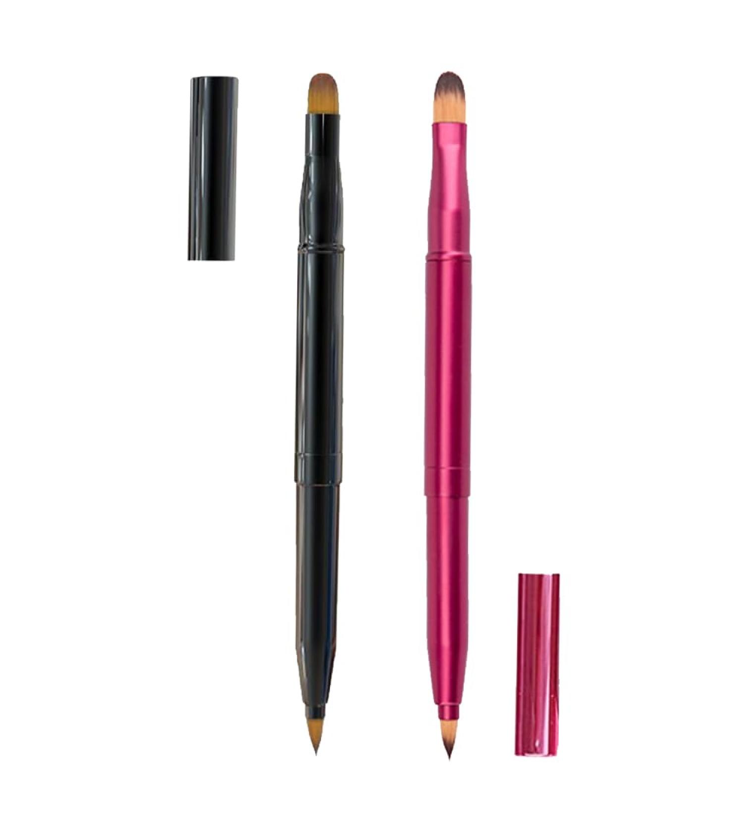 XUFAQIN 2 Pcs Retractable Lip Double ended with Cap for Make-up Brushes Can Provide Hydration Daily Makeup and Correction for Dry Lips Lightweight Handbag Ready. - Buy Online on GoSupps.com