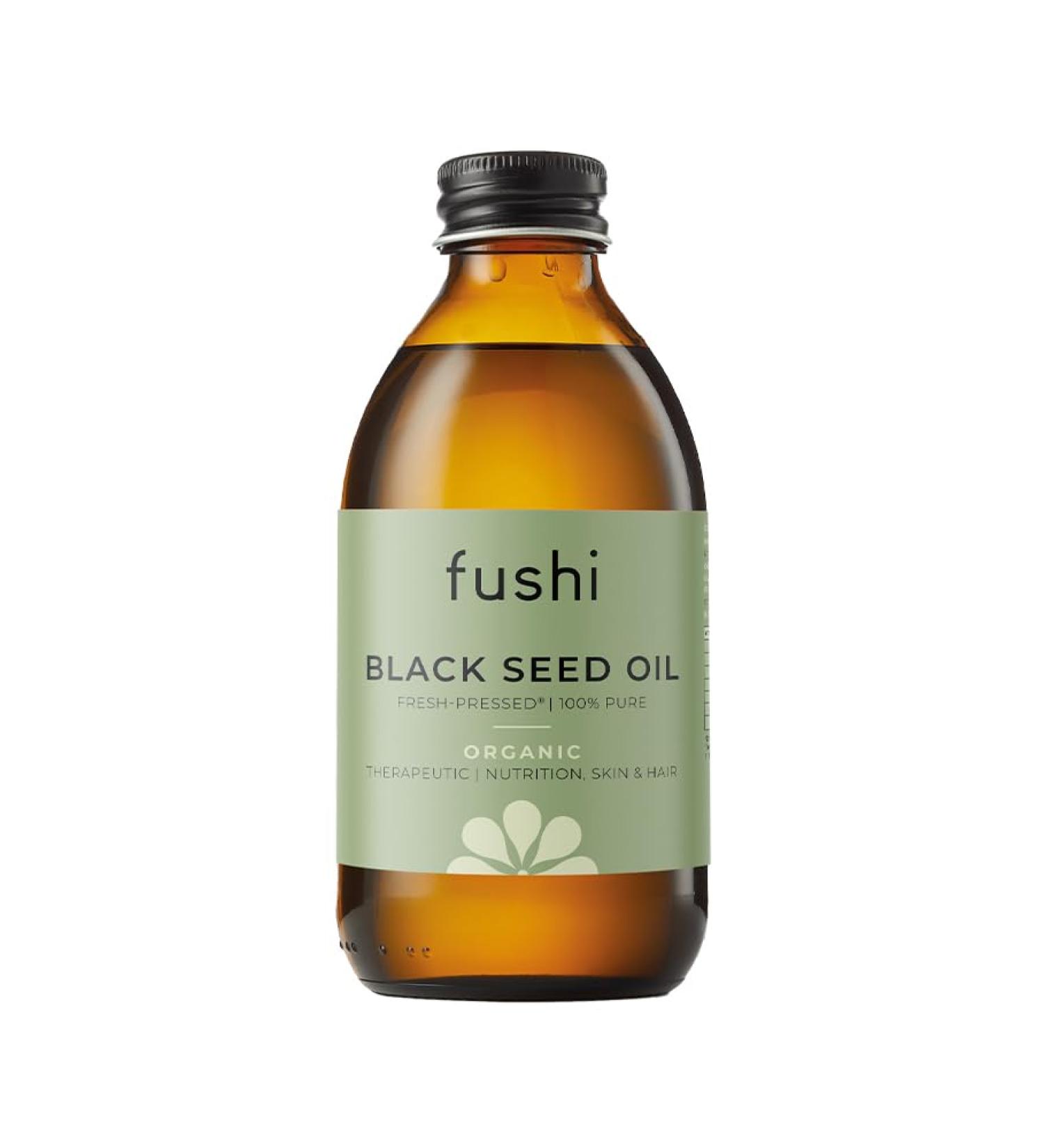 Fushi Black Seed Oil 250ml | Organic Virgin Fresh-Pressed Black Seed Oil | Improves the Condition of Hair Skin and Nails | Best for Dry Skin Inner Health & Flaky Skin - Buy Online on GoSupps.com