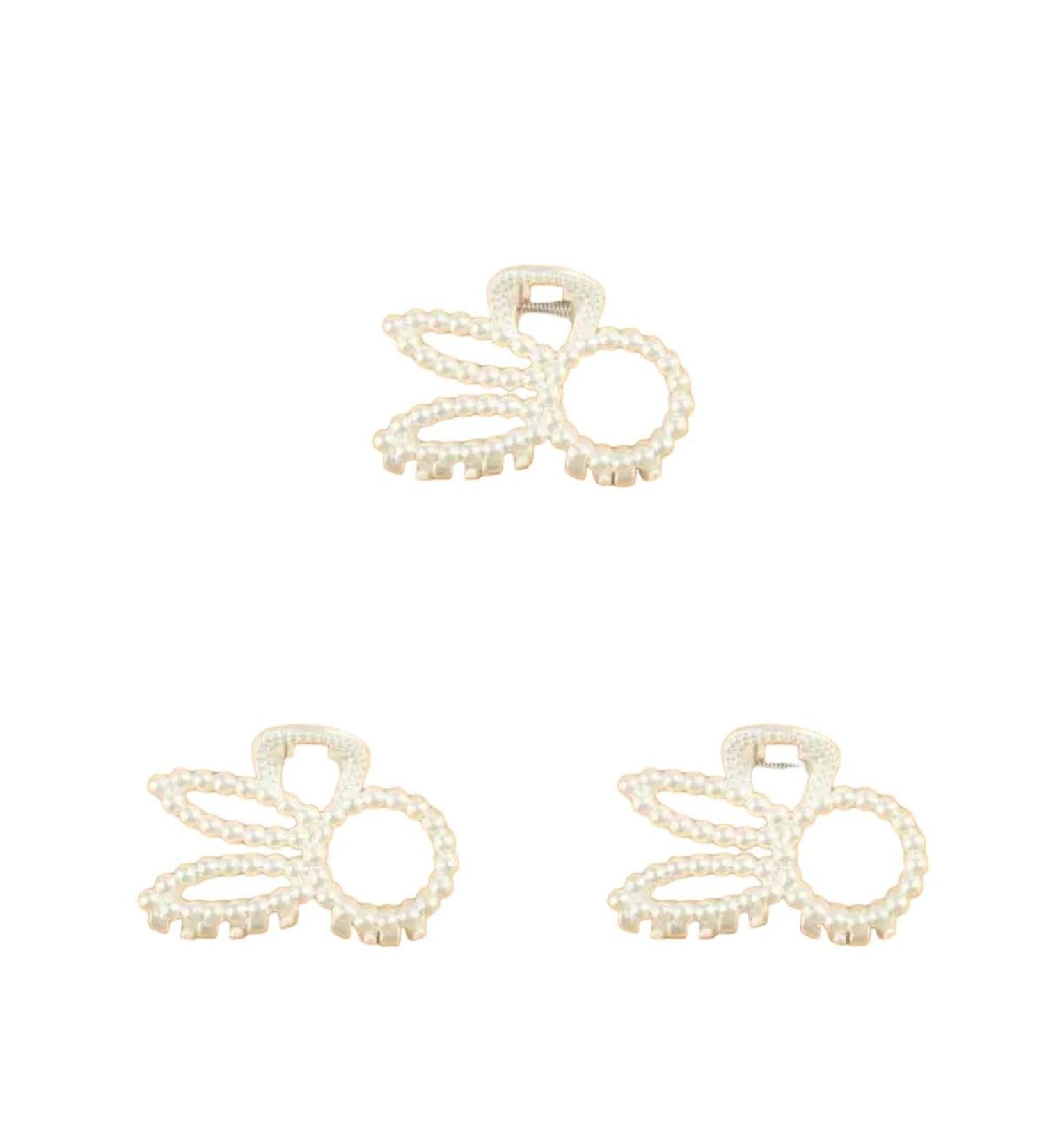 New 2025 1/3Pcs Luxury Trendy Big Pearls Acrylic Hair Claw Clips Round Pearl Makeup Hair Styling Barrettes For Women Hair Accessories Jewelry Fashion Accessories Creative Gift - Buy Online on GoSupps.com