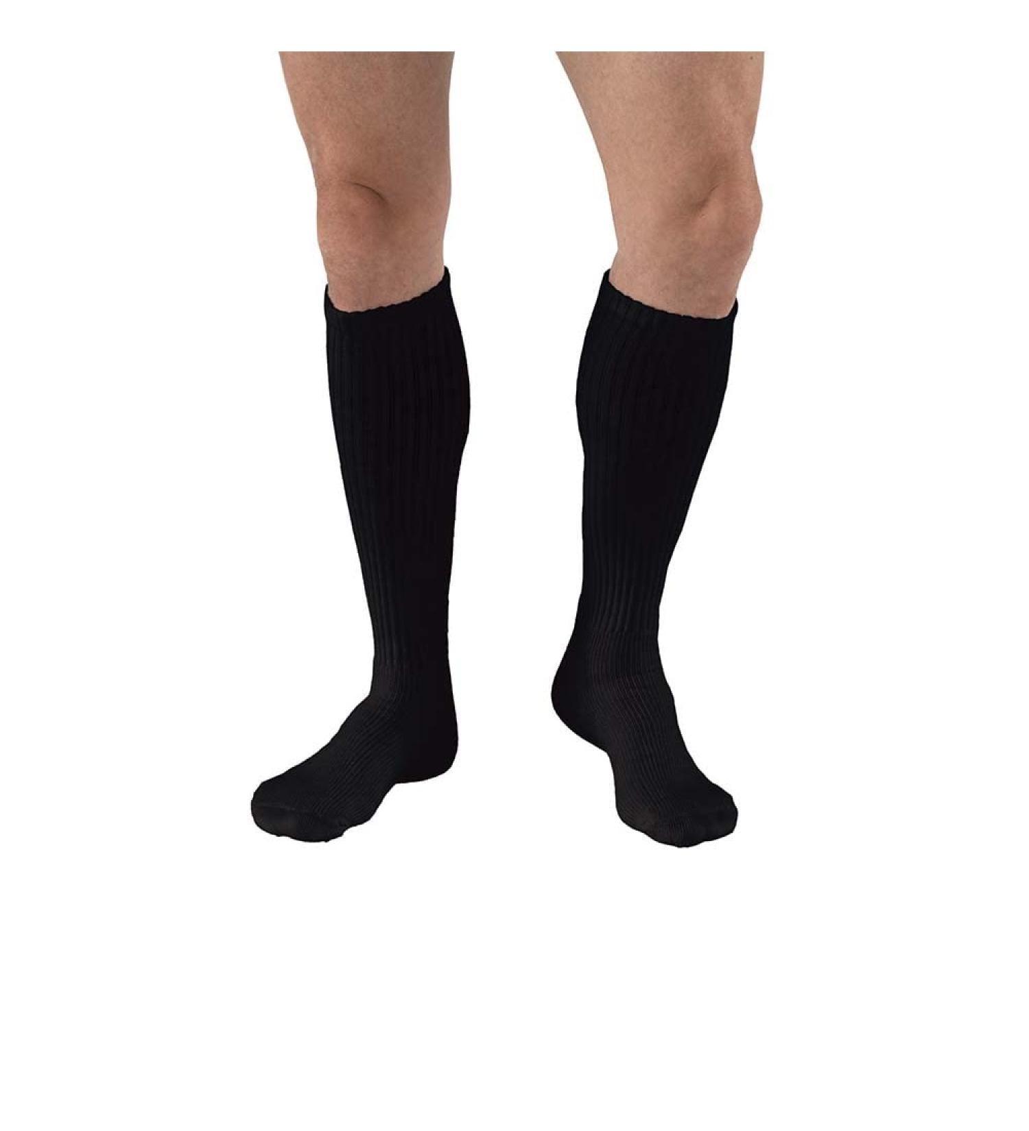 JOBST SensiFoot Diabetic Compression Socks | 8-15 mmHg | Knee High | Closed Toe | Large | Black - Buy Online on GoSupps.com