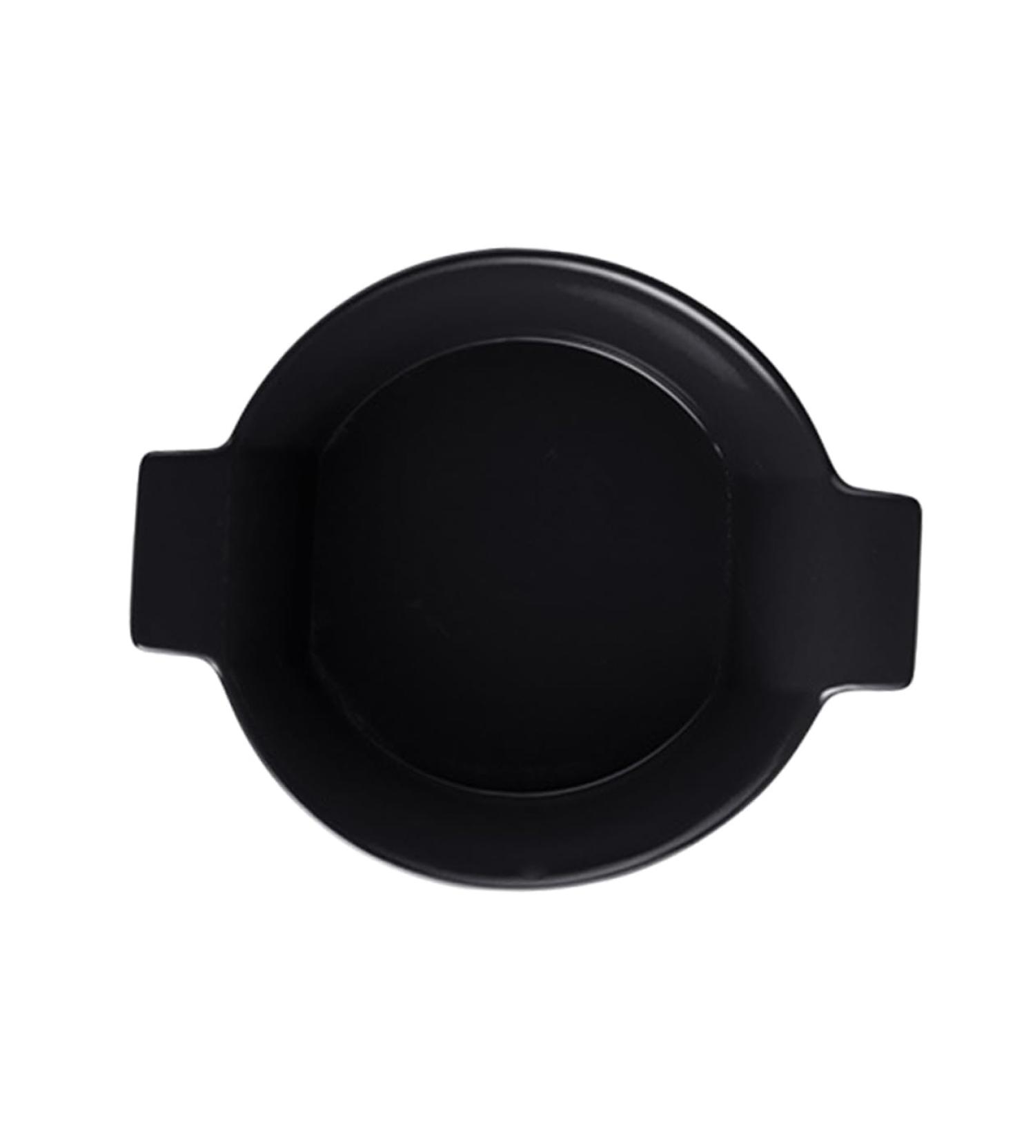 Alipis Soup Double Tableware Dessert Noddle Salad Ceramic Home Fruit Bowl Kitchen Large Capacity Container Black 23X19X7.7CM - Buy Online on GoSupps.com