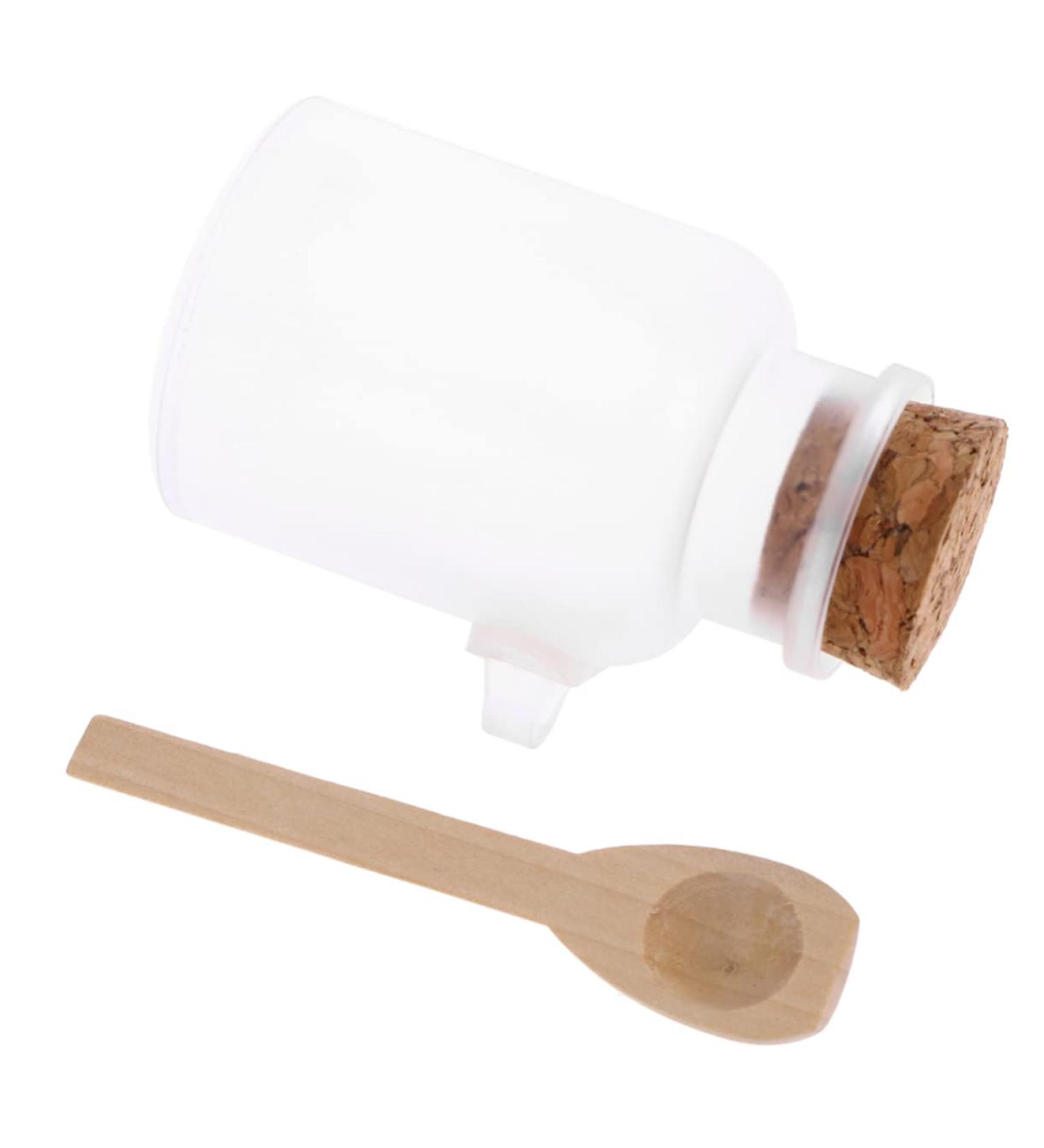 Mipcase Cork Nuts Container Empty Bath Salt with Cork Bottle Empty Salts Wooden Food medium As Shown - Buy Online on GoSupps.com