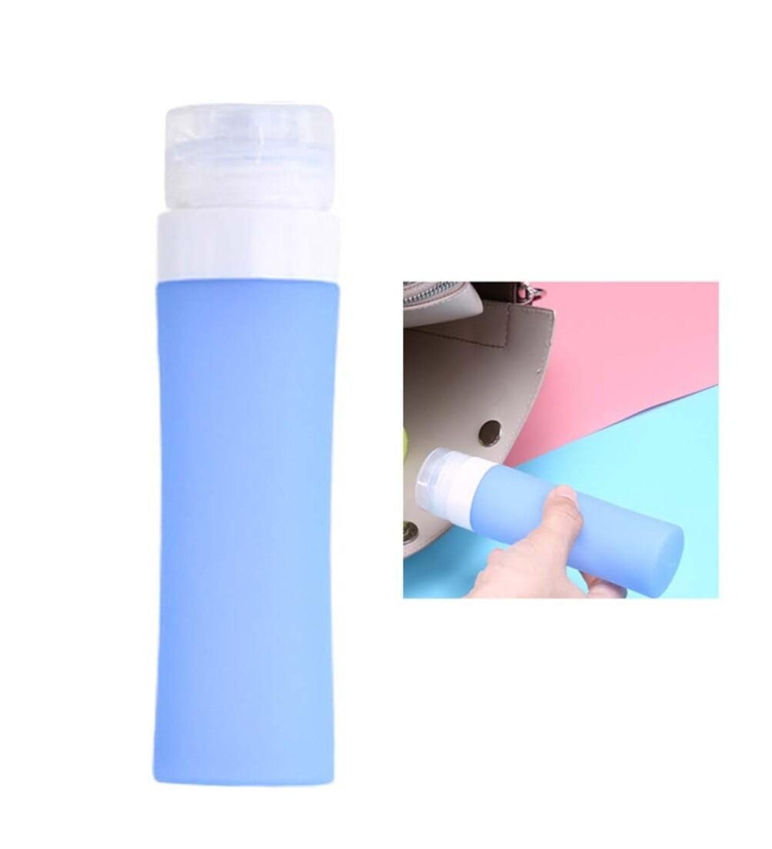 Beavorty silicone travel containers Silicone liquid Bottle shampoo travel container foaming soap dispenser Refillable Tube travel shampoo bottle shampoo dispenser bottle lotion Disposable medium Blue - Buy Online on GoSupps.com