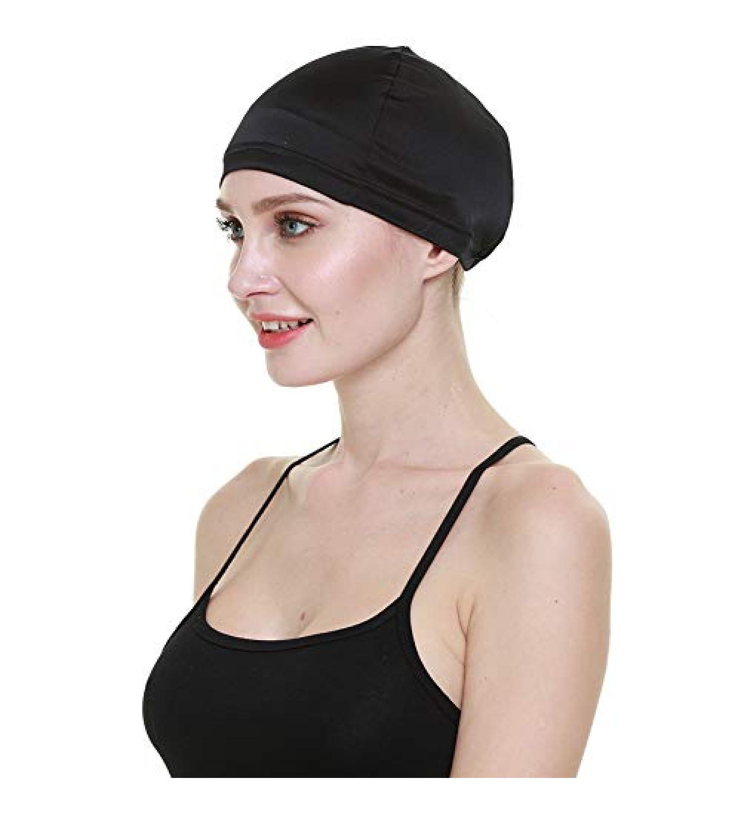 Wig Cap-100% Mulberry Silk for Bald Head | Breathable & Soft | Black Silk - Buy Online on GoSupps.com