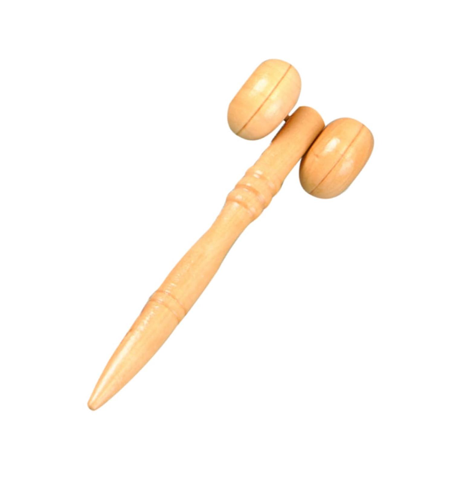 Elevated Muscle Roller Stick Massage Tool | Anti-Aging Facial Massager & Hand Roller - Mini Bamboo for Ultimate Relaxation - Buy Online on GoSupps.com