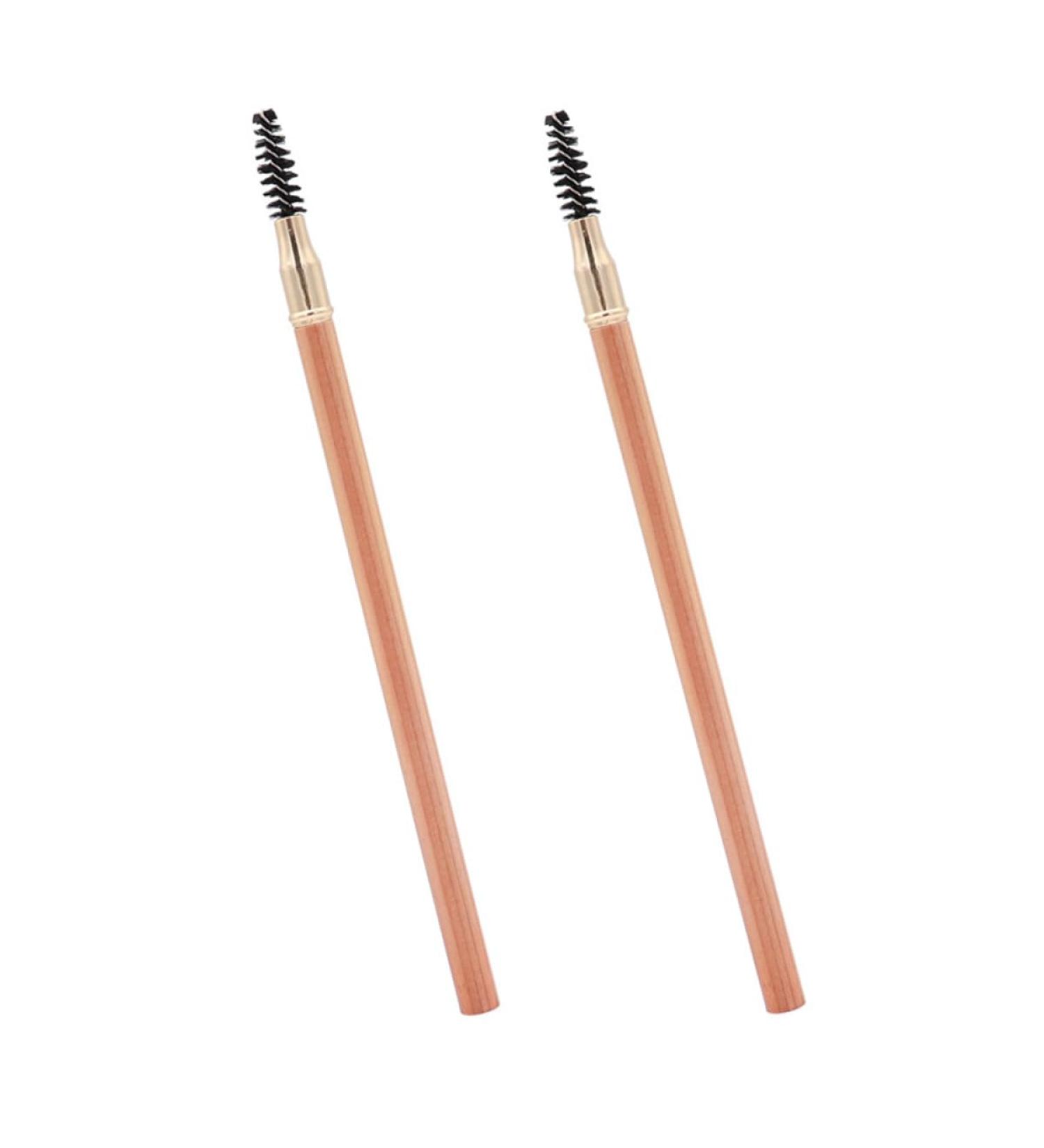 Homoyoyo Lot de 2 Crayons Sourcils Double T te tanches Marron et Gris avec Pinceau Brosse Maquillage Professionnel pour Femmes Usage Quotidien Couleur Al atoire - Buy Online on GoSupps.com