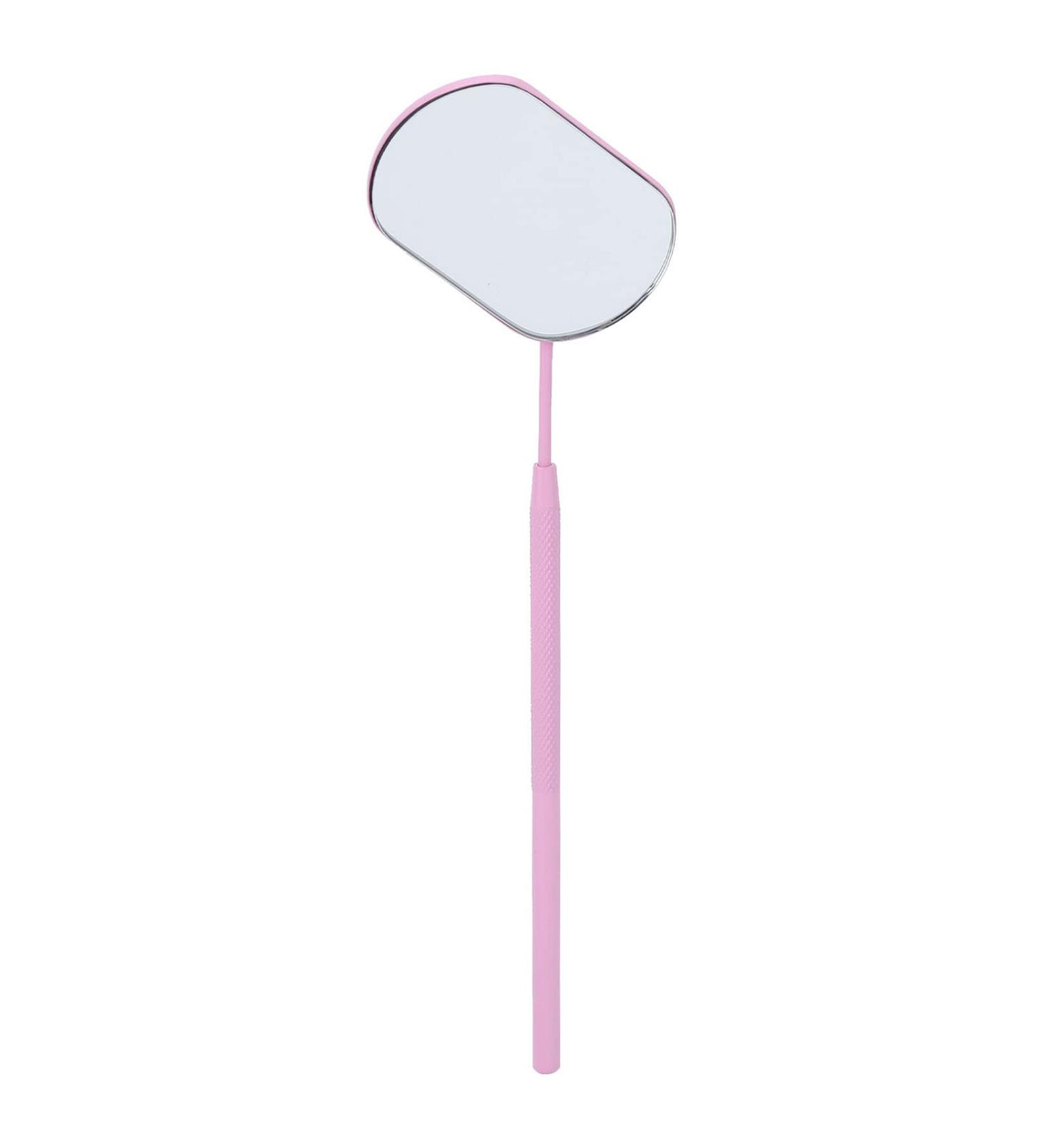 Buy Grafted Eyelash Mirror | Stainless Steel Dental Inspection Mirror | Compact Eyelash Tool for Women - Pink | International Shipping - Buy Online on GoSupps.com