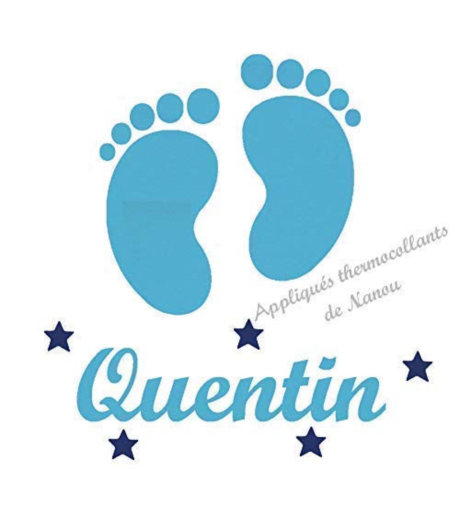 Pr nom pieds toiles personnalis pr nom patch